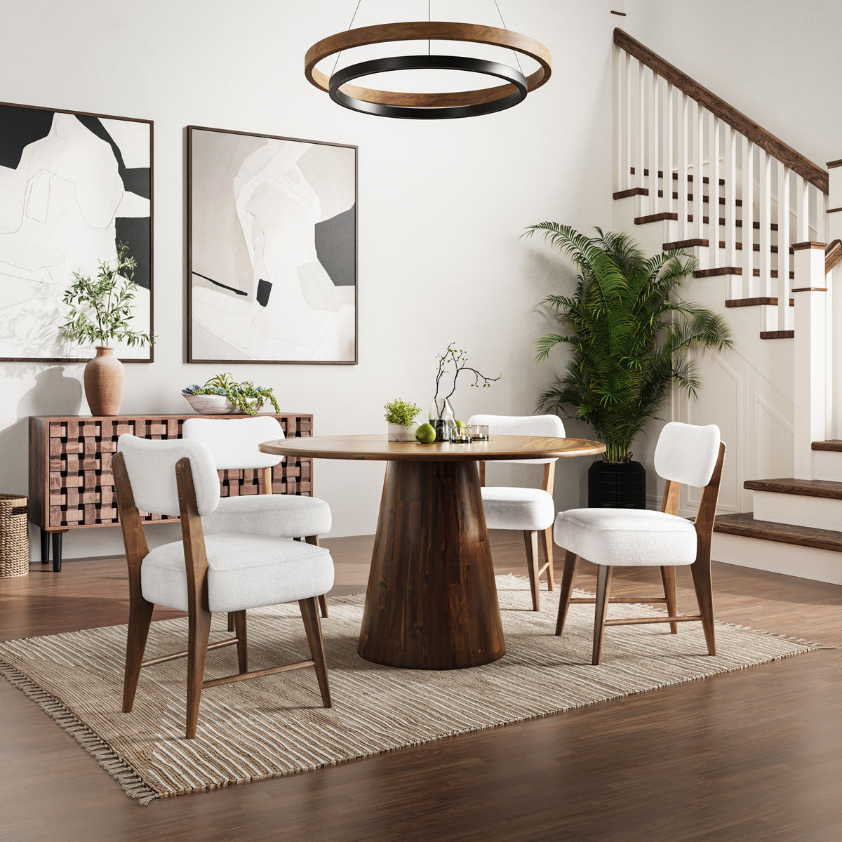 NASH DINING TABLE WALNUT