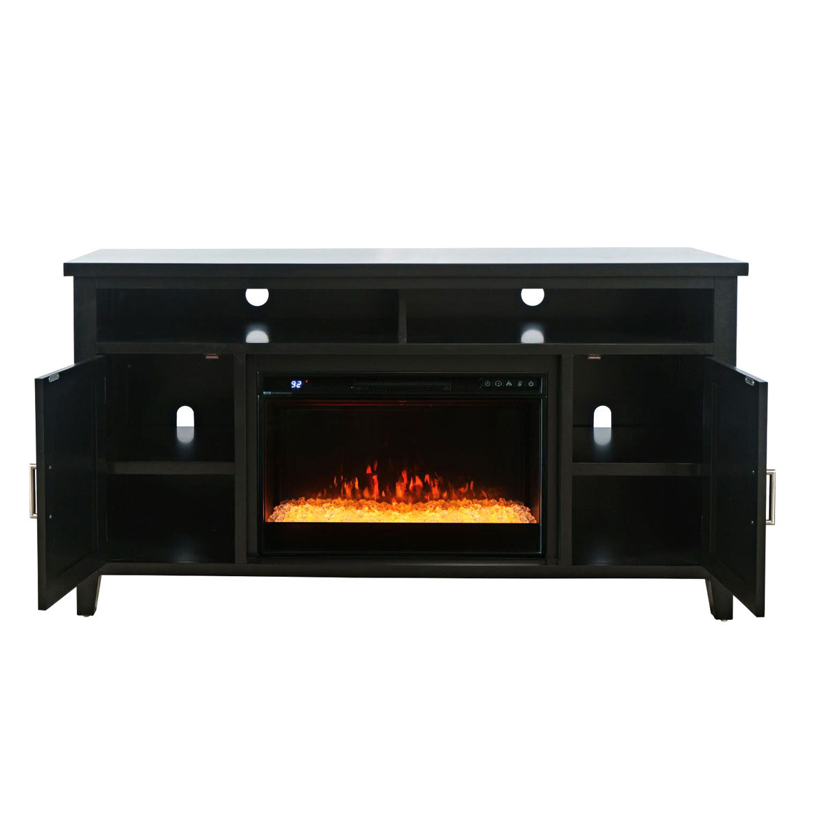 URBAN ICON BLK FIREPLACE