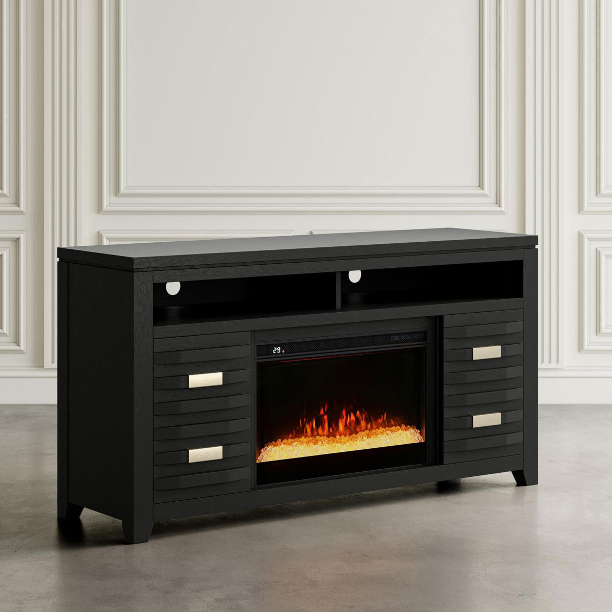 ALTAMONTE BLK FIREPLACE