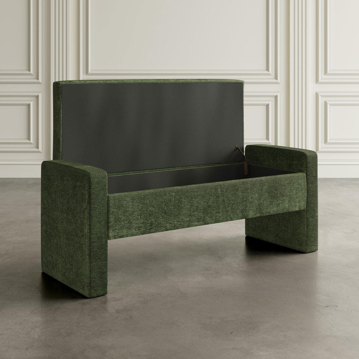 BRAUN GREEN STORAGE BENCH