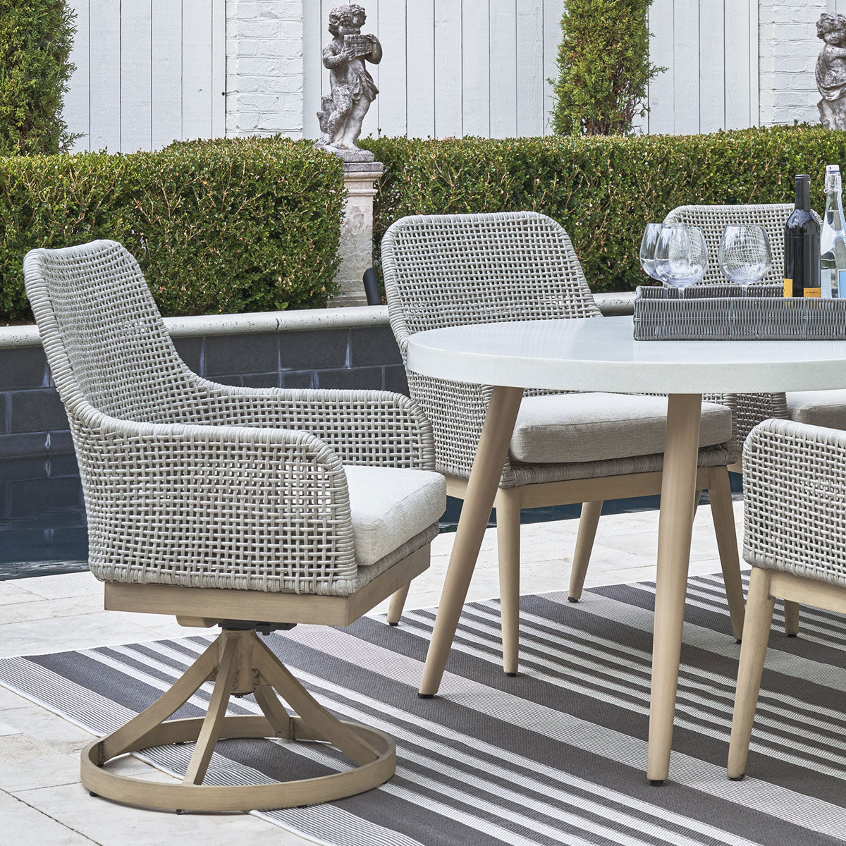 SETON CREEK SWIVEL CHAIR PAIR