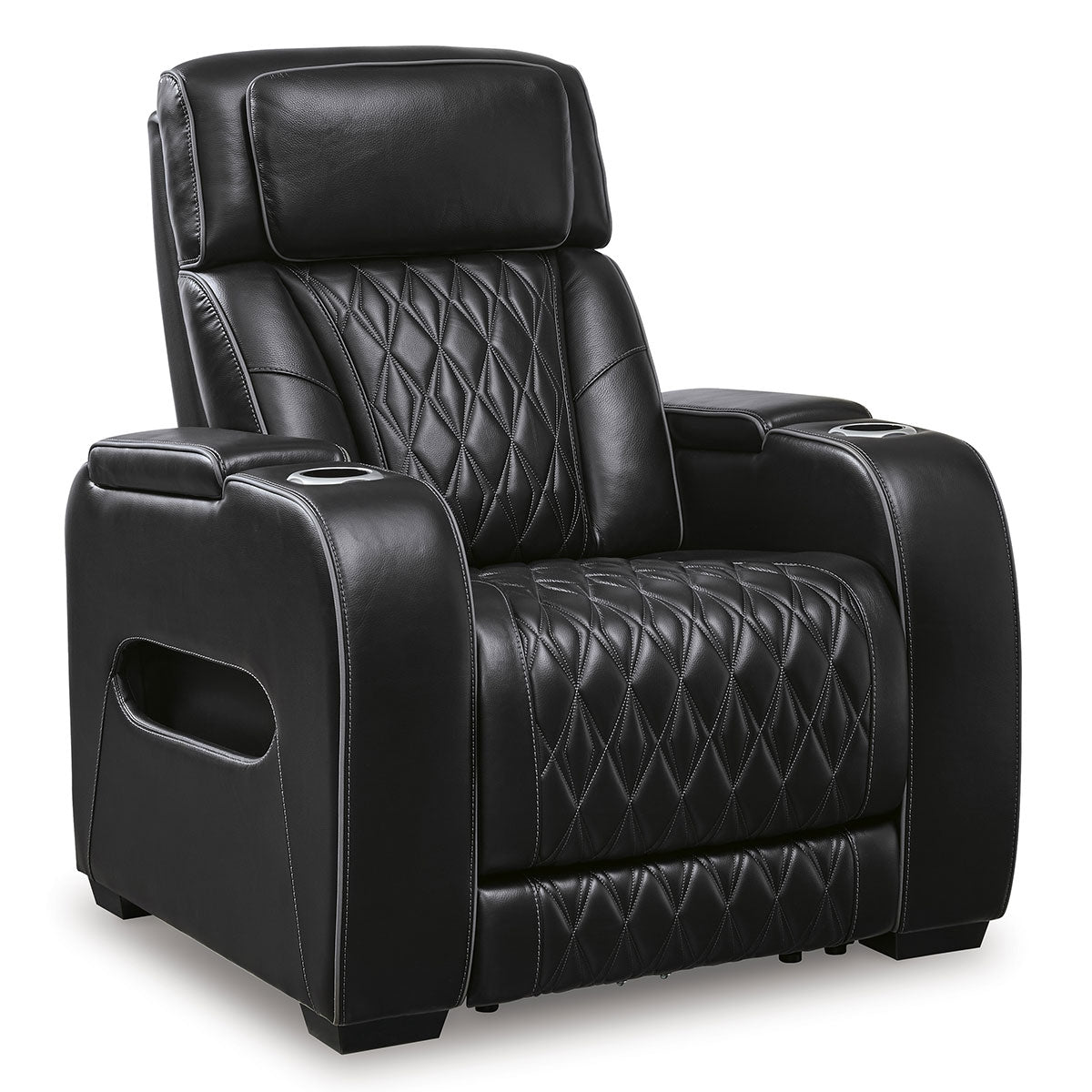 OPTIMUS BLACK RECLINER W/POWER HEADREST