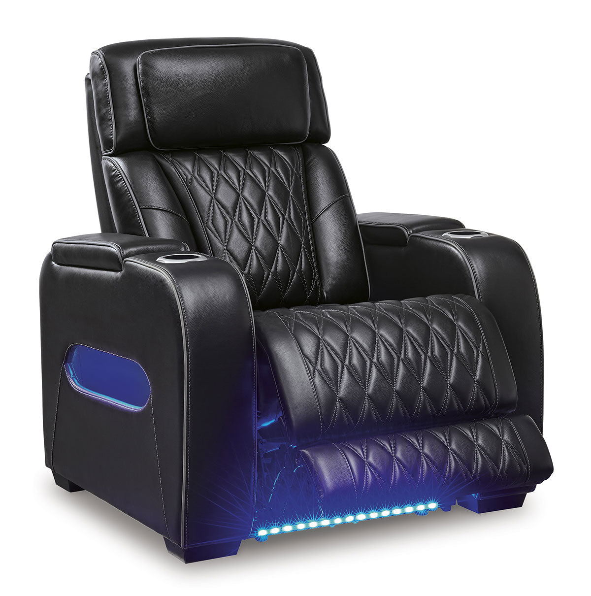OPTIMUS BLACK RECLINER W/POWER HEADREST