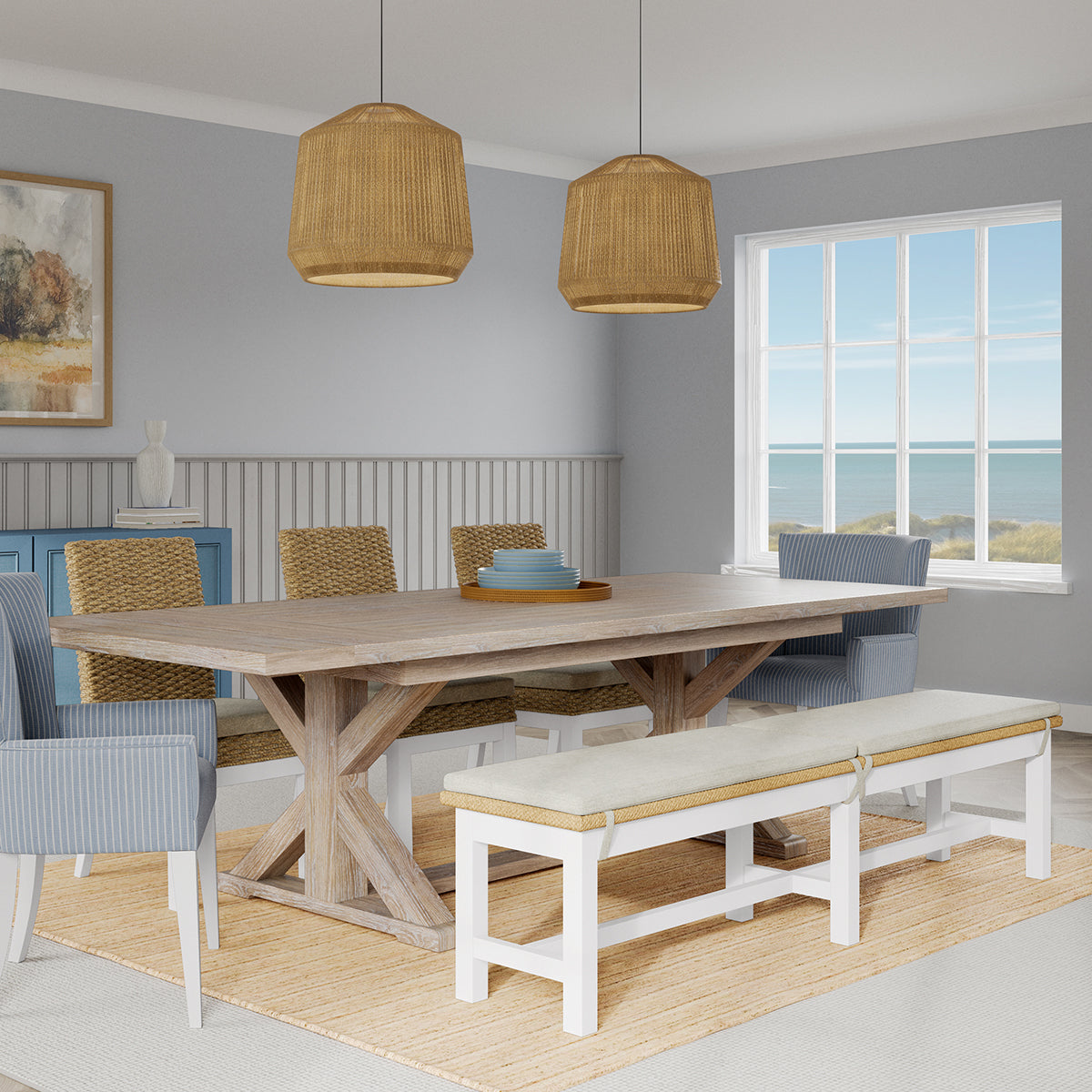 ROSALIE 84" DINING BENCH