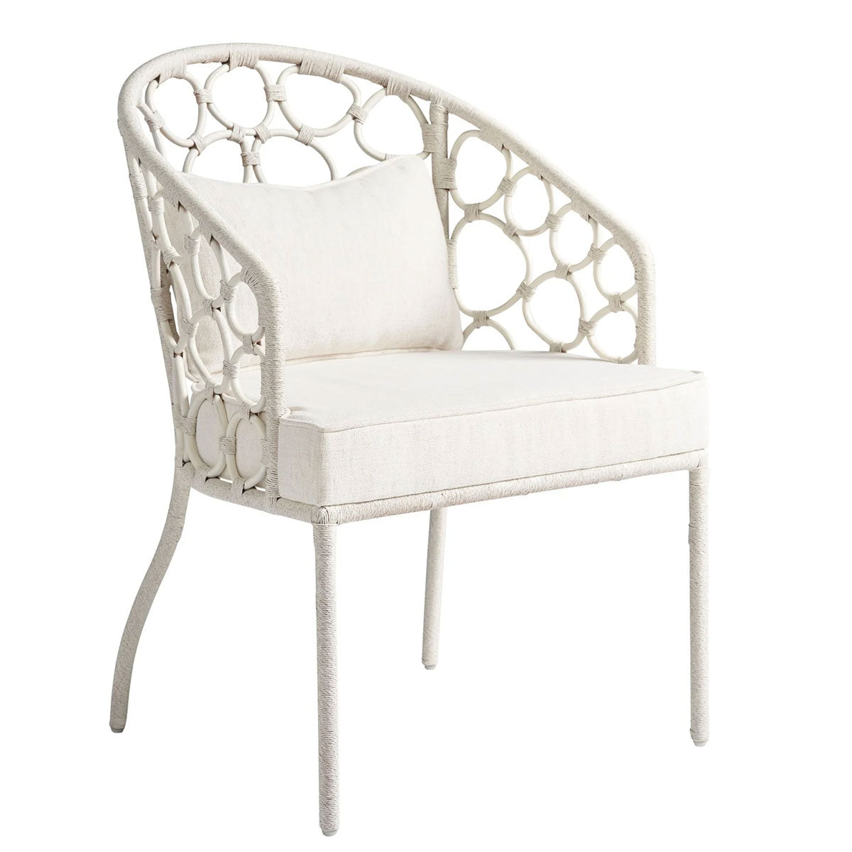 PEBBLE WHITE DINING CHAIR