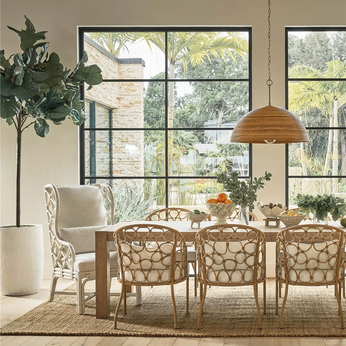 SANTA ROSA RATTAN ARM CHAIR