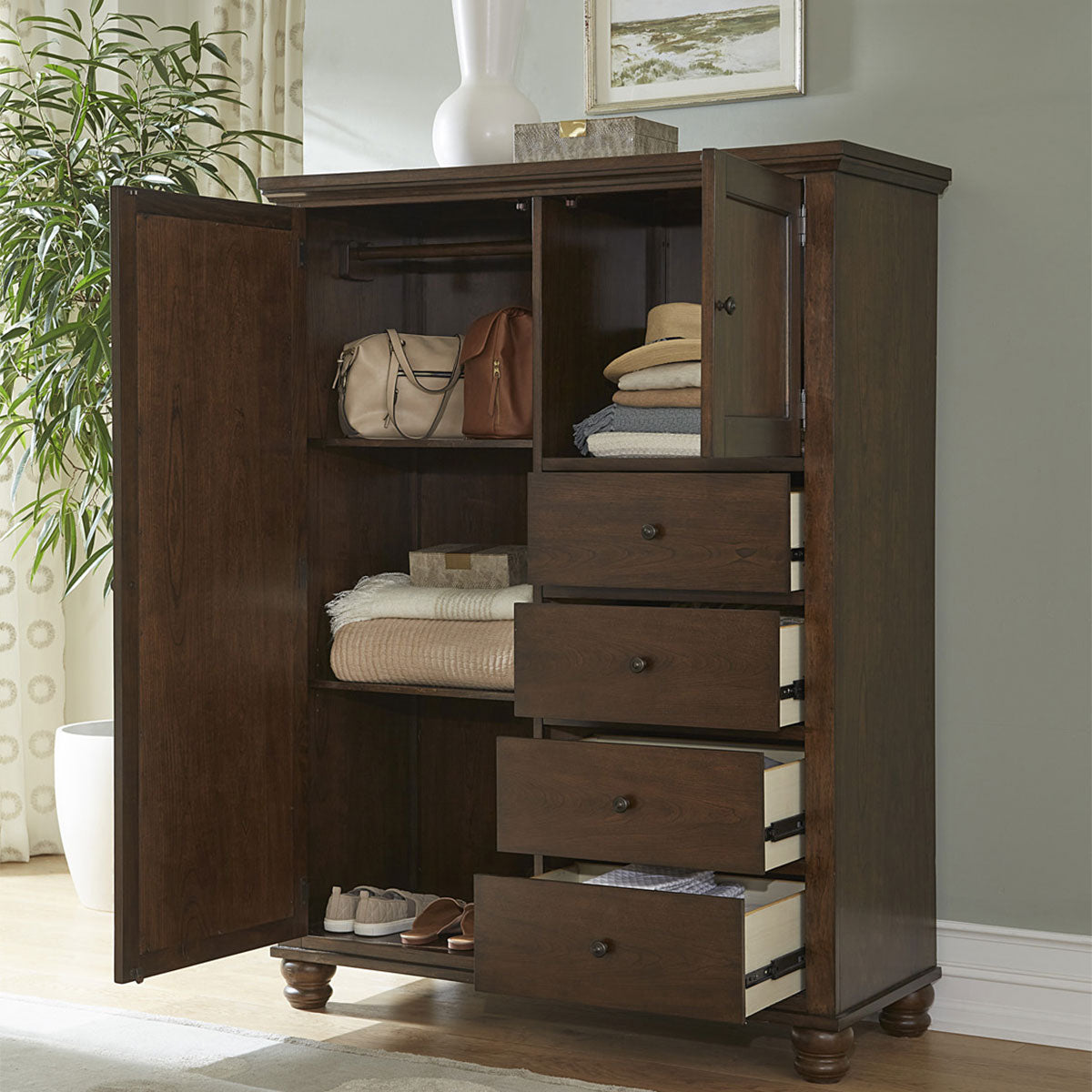 CAMBRIDGE CHERRY CHIFFAROBE