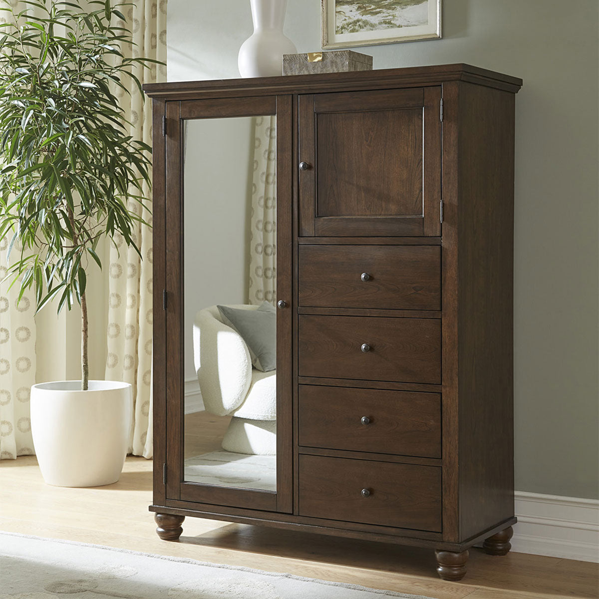 CAMBRIDGE CHERRY CHIFFAROBE