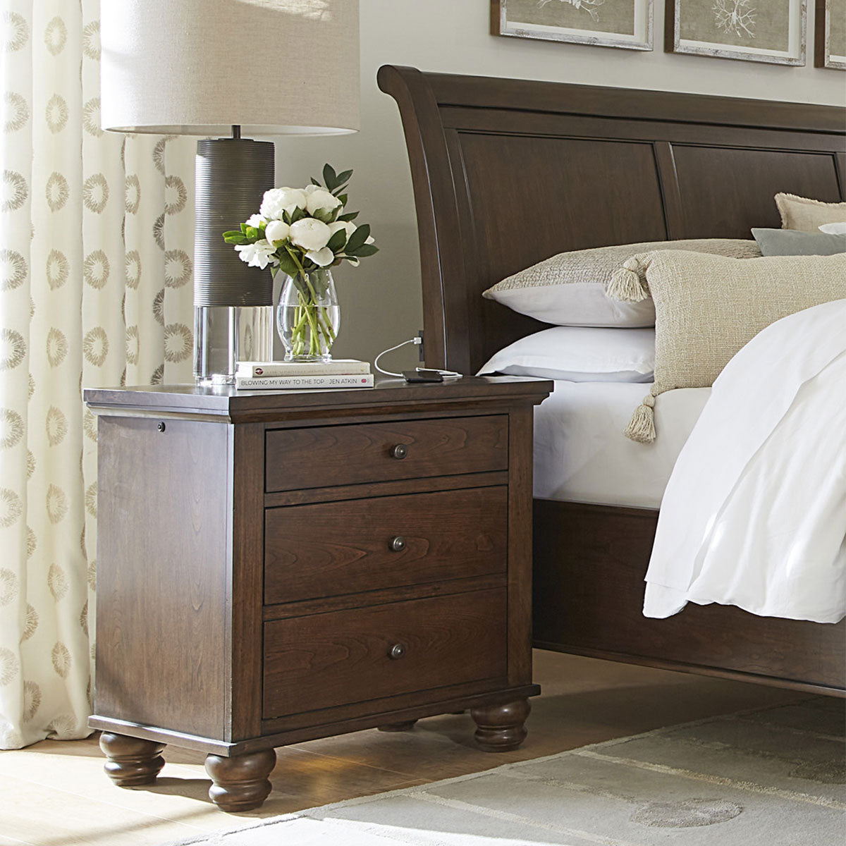Cambridge Cherry Live 360 Nightstand