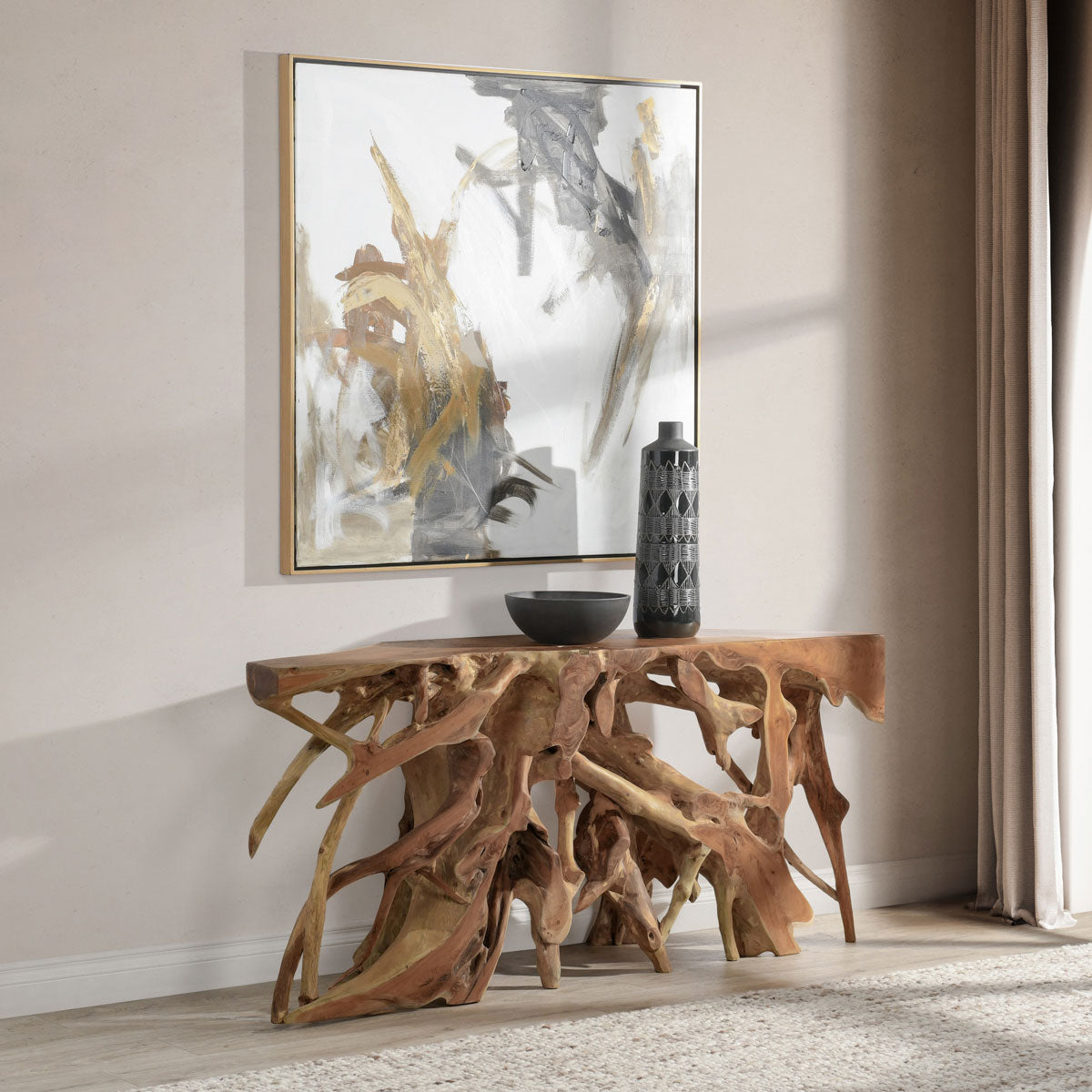 CYPRESS ROOT CONSOLE 70" NATURAL