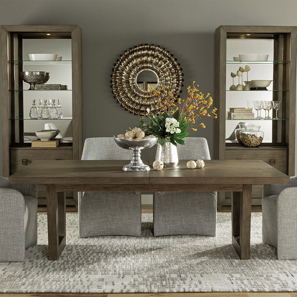 BRIO RECTANGLE DINING TABLE IN GRIGIO