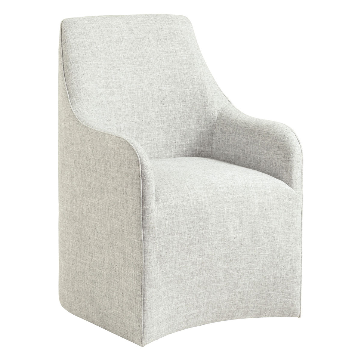 RILEY CASTER UPHOLSTERED ARM CHAIR