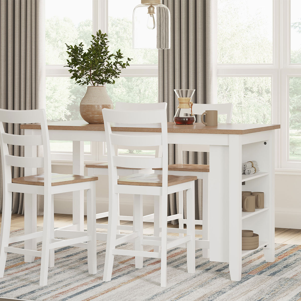 GESTHAVEN WHITE COUNTER TABLE