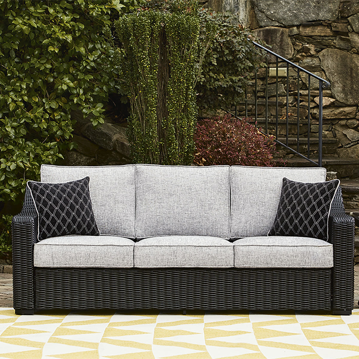BEACH HOUSE BLACK SOFA