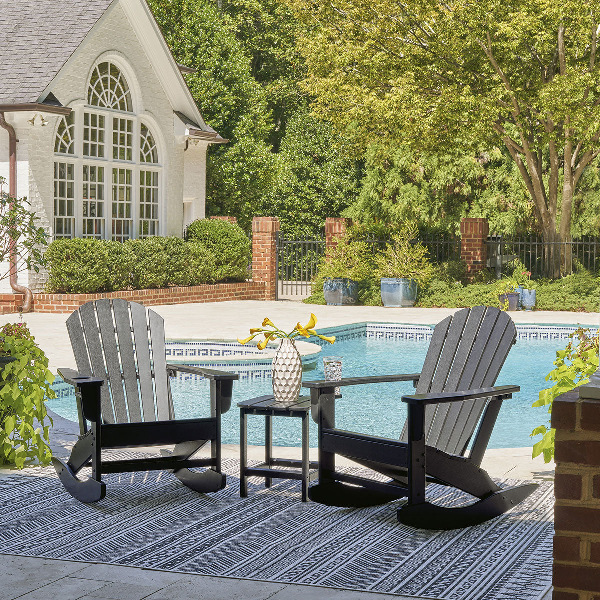 ADIRONDACK BLACK ROCK CHAIR