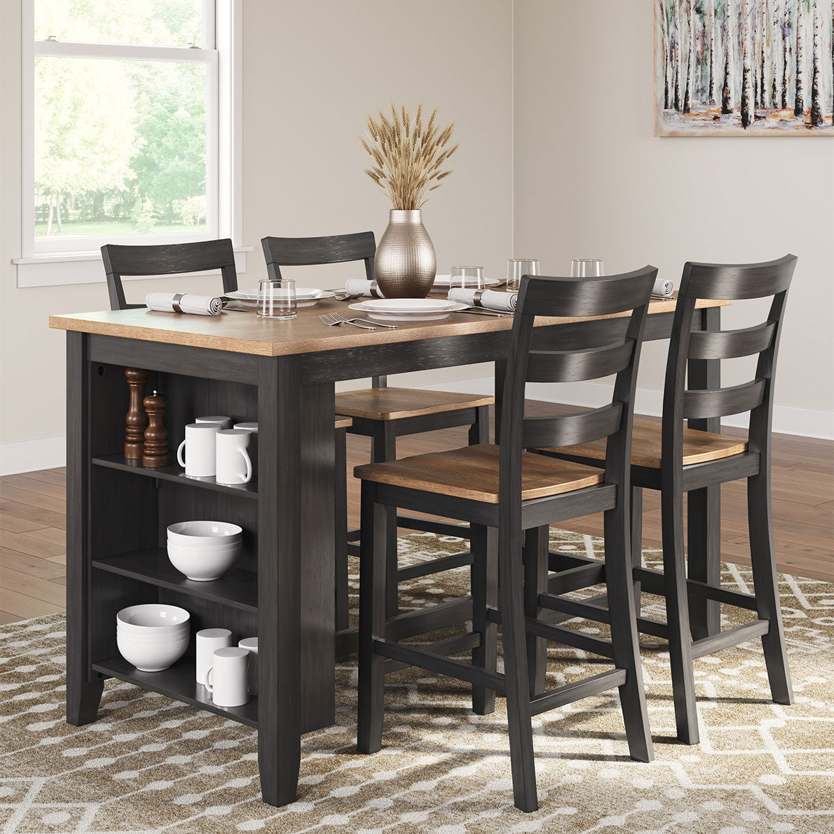 GESTHAVEN BROWN COUNTER STOOL