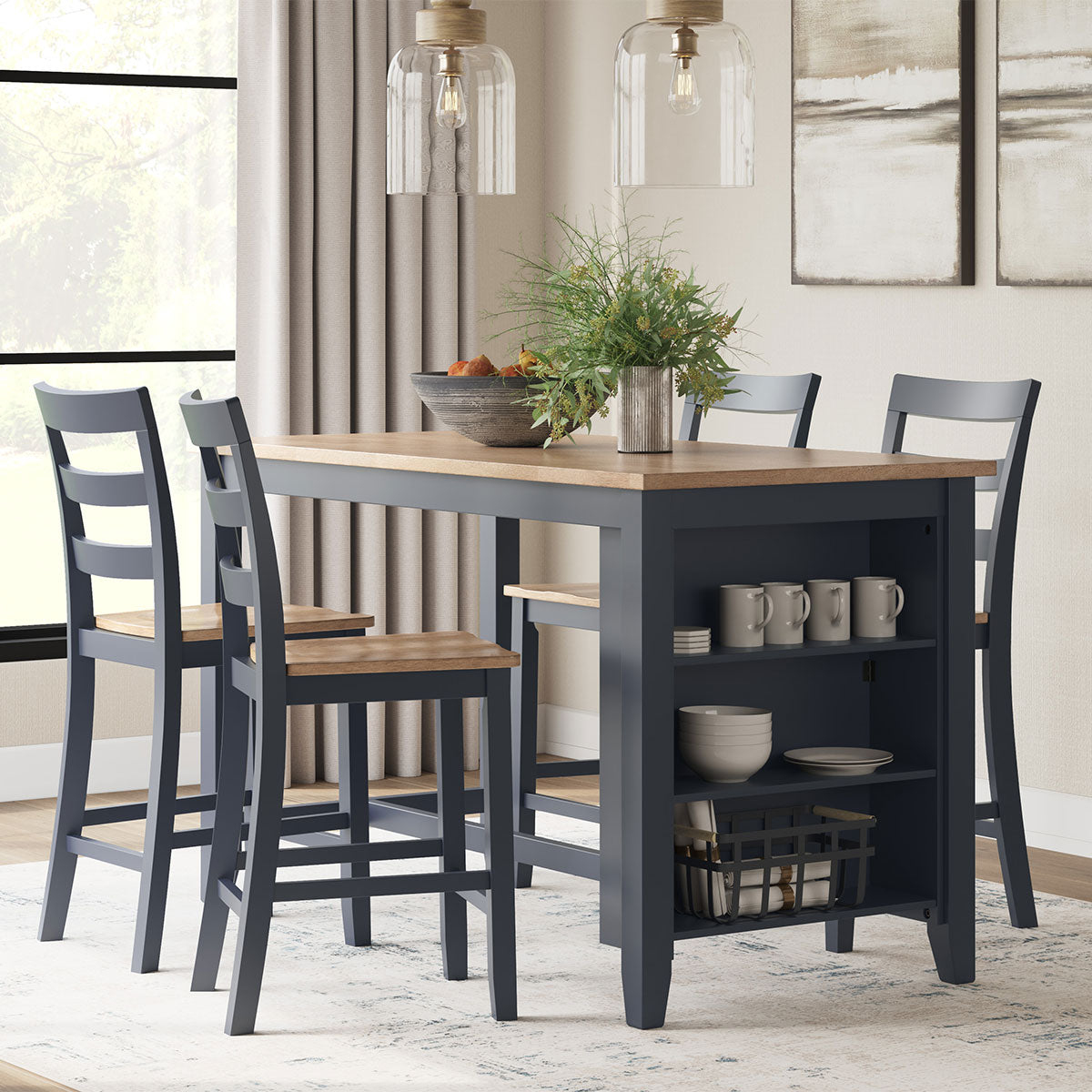 GESTHAVEN NAVY COUNTER TABLE