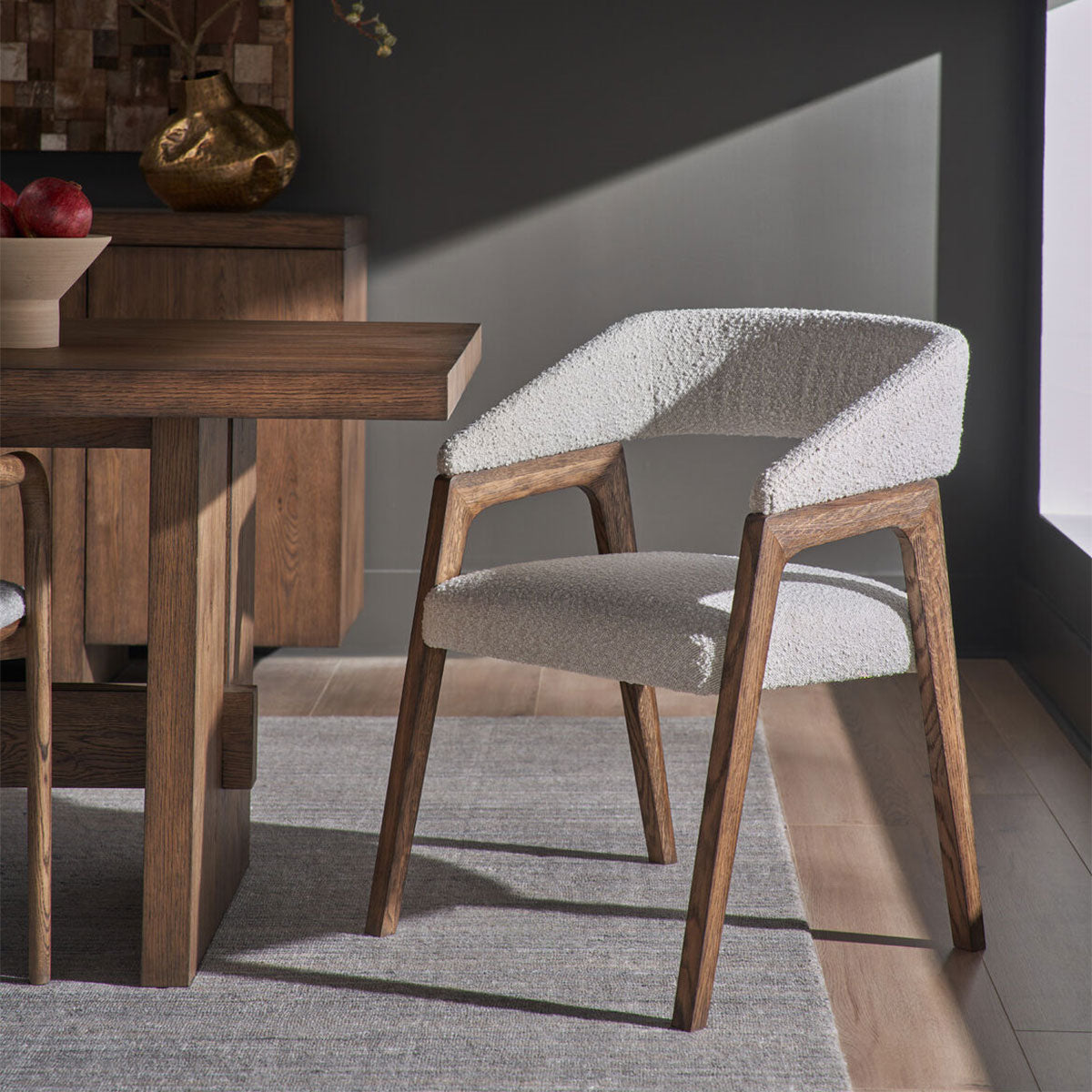BARREL BACK DINING CHAIR