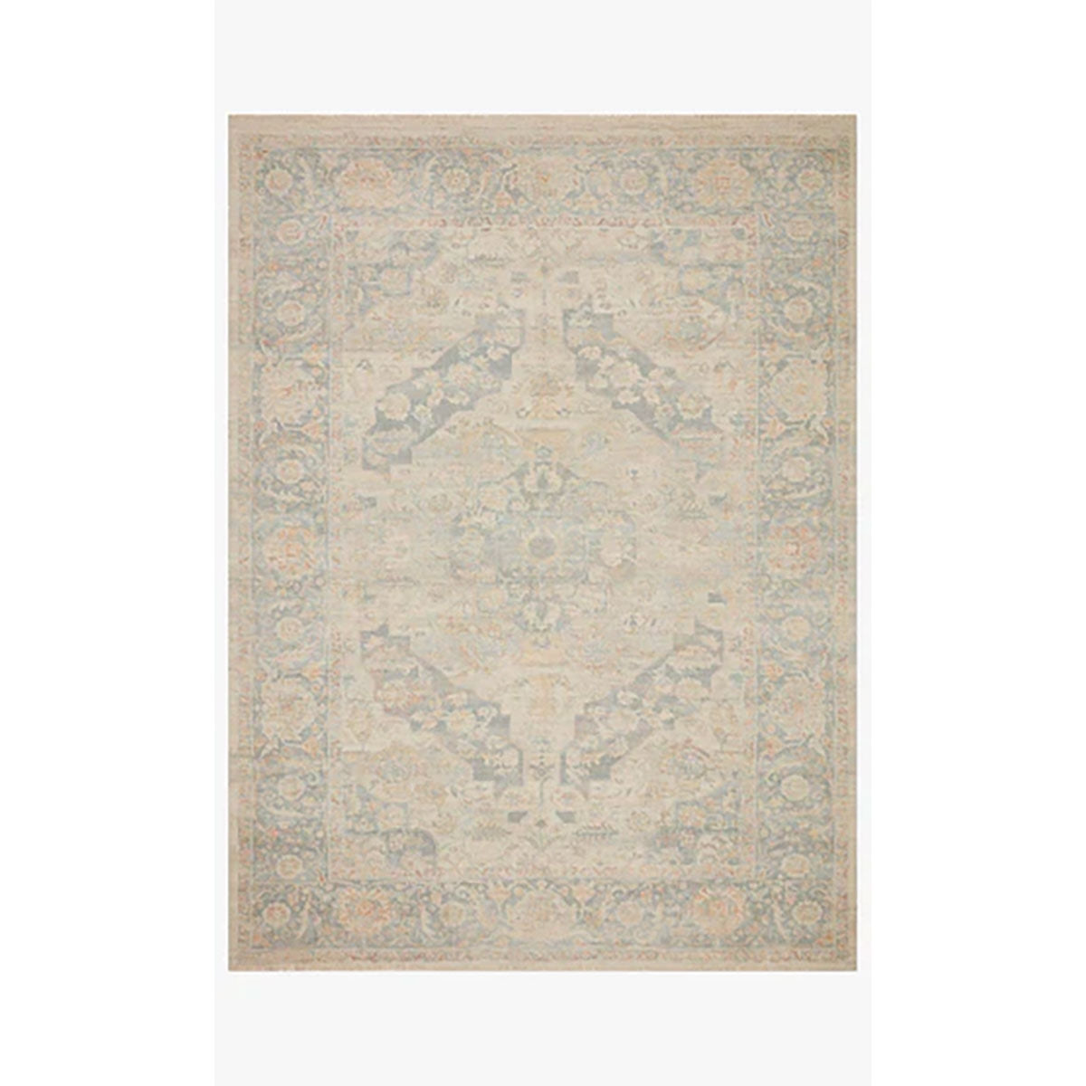 PRIYA BONE/BLUESTN 7'9X9'9 RUG