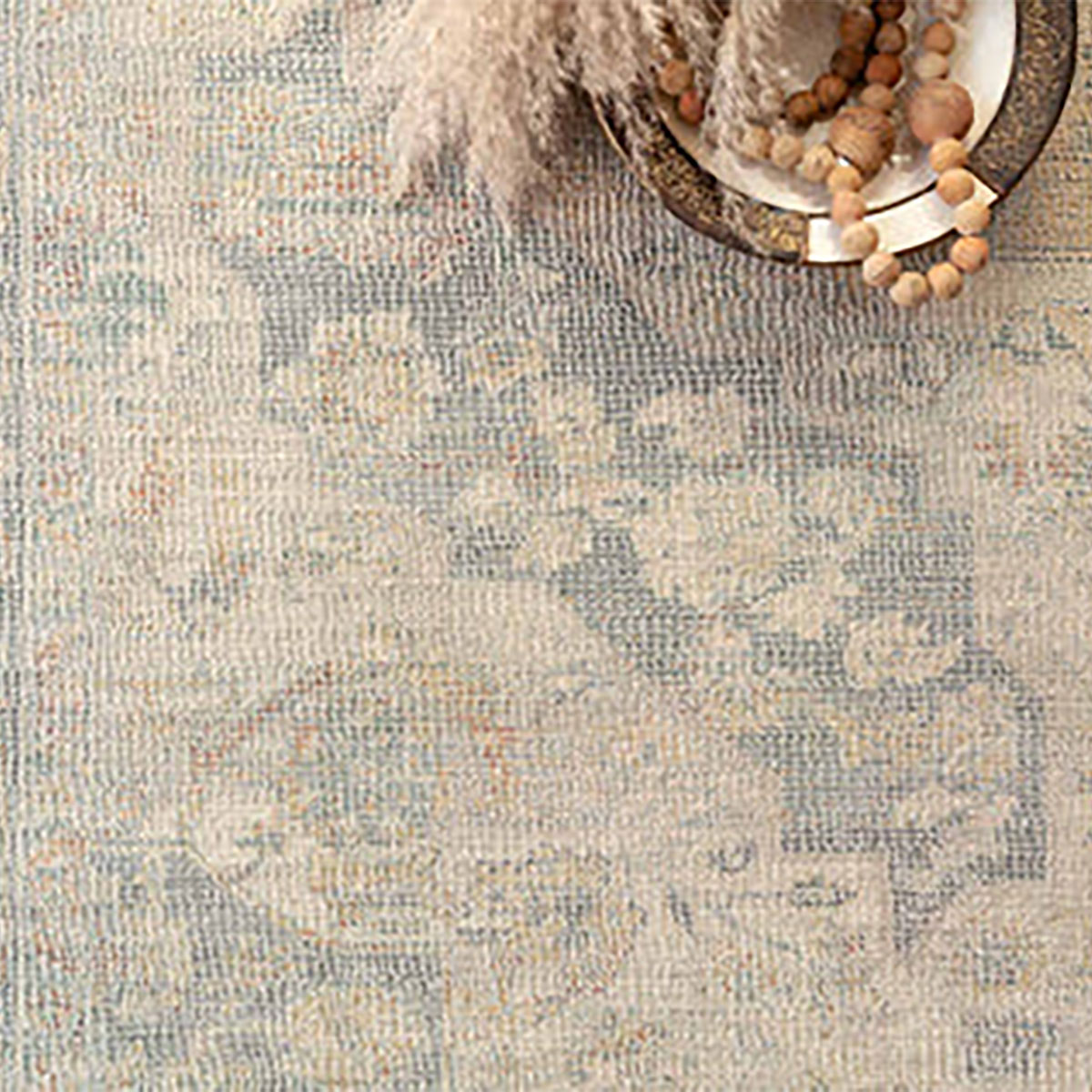 PRIYA BONE/BLUESTN 7'9X9'9 RUG