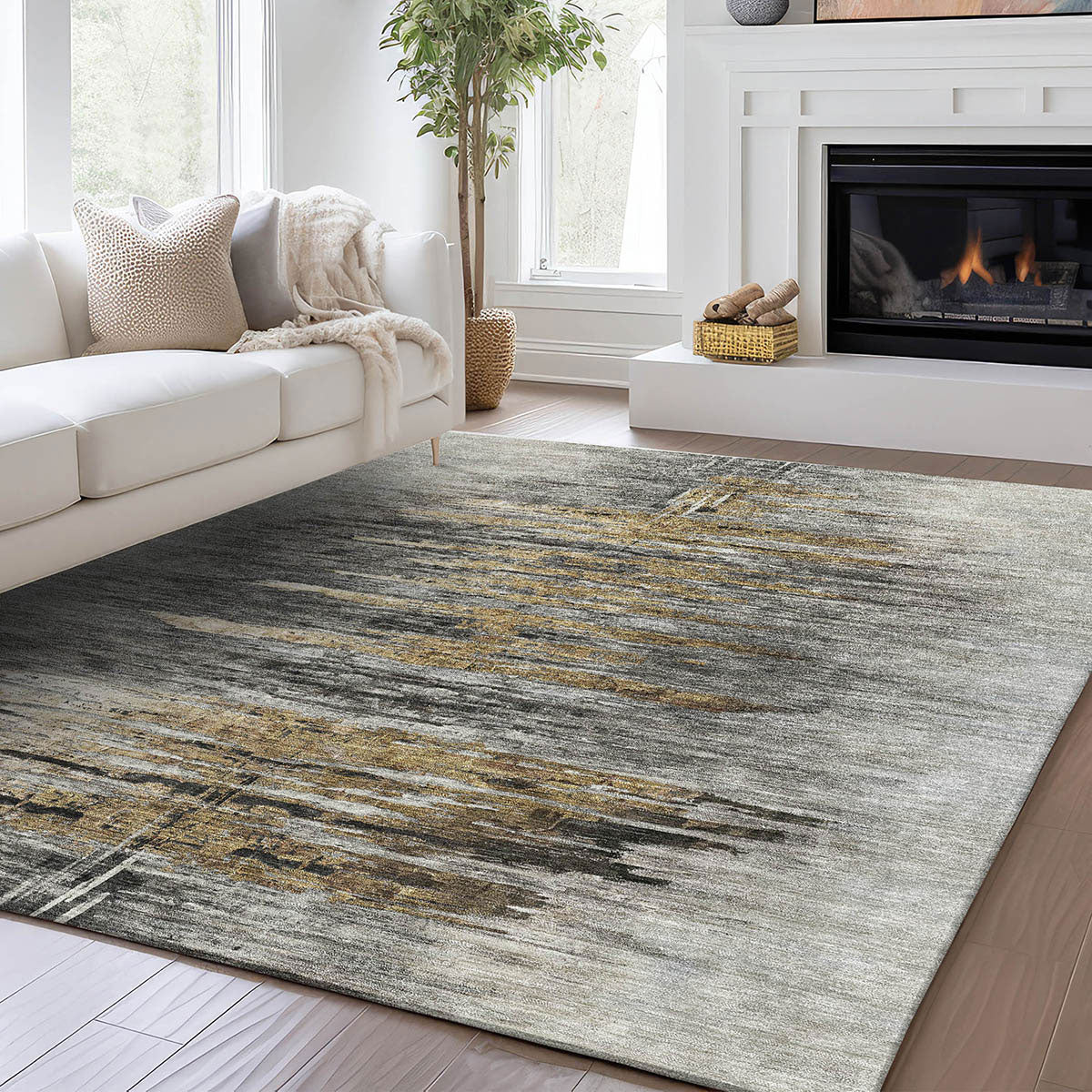TREVI 14 GRAY 8X10 RUG