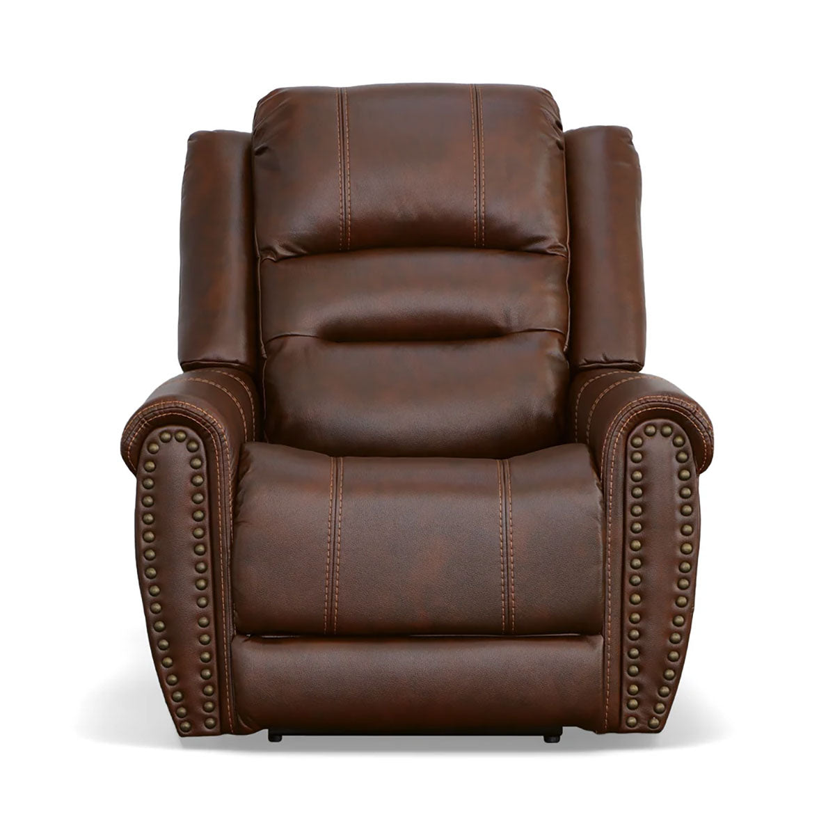 OSCAR LIGHT BROWN RECLINE WITH POWER HEADREST AND LUMBAR