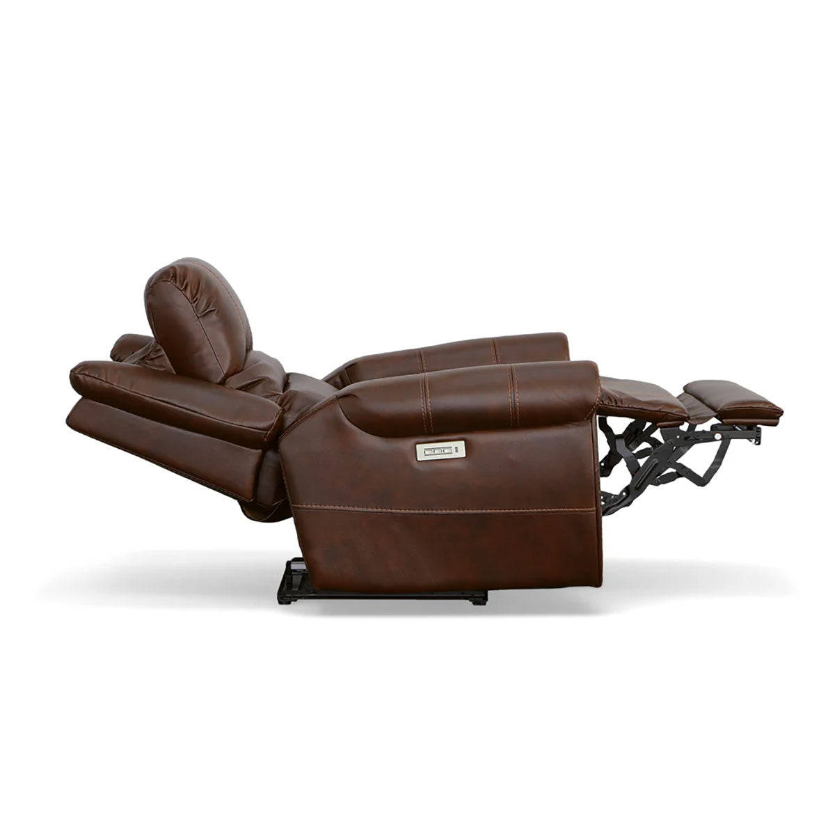 OSCAR LIGHT BROWN RECLINE WITH POWER HEADREST AND LUMBAR