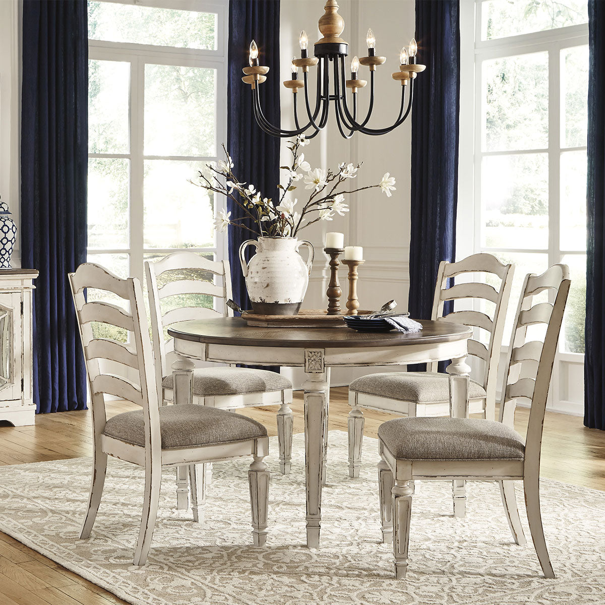 ROSLYN 5PC OVAL DINING SET