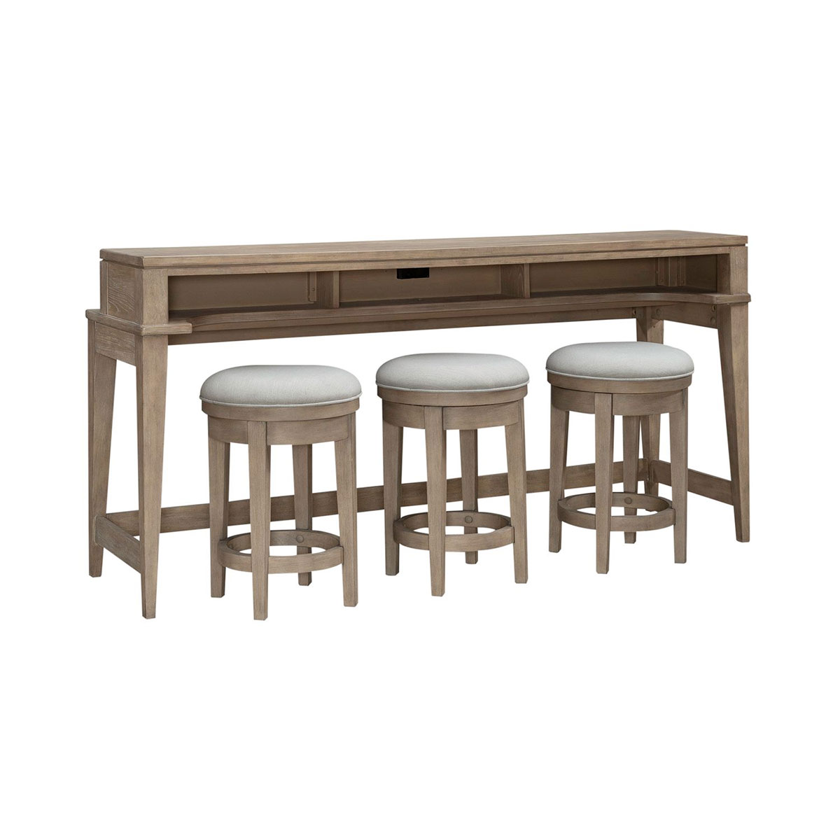 BRENTWOOD CONSOLE W/3 STOOLS