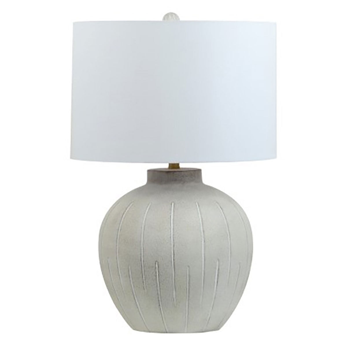 Calbert Grey Etched Table Lamp