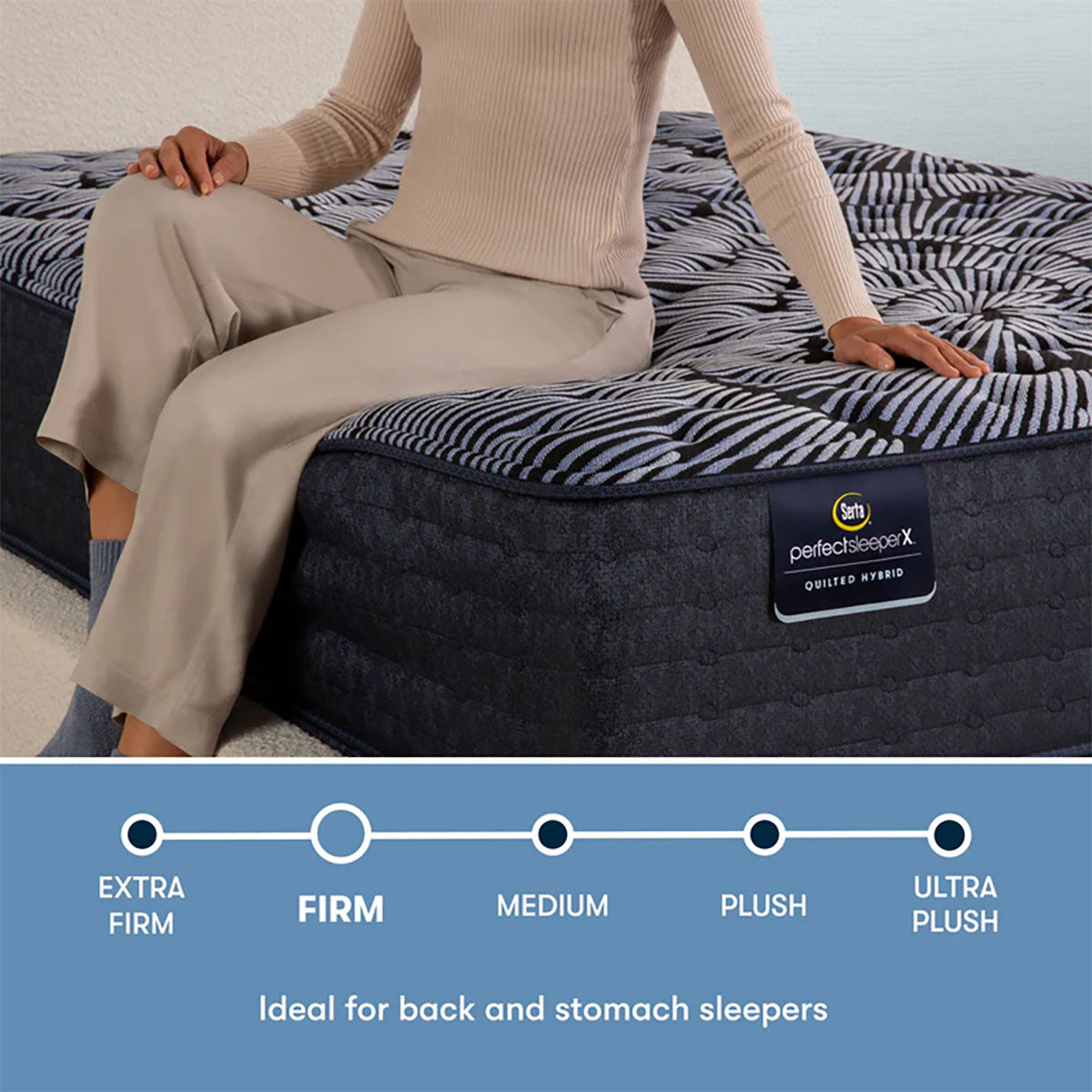 Perfect Sleeper X Quilt Max Firm Pillow Top Queen