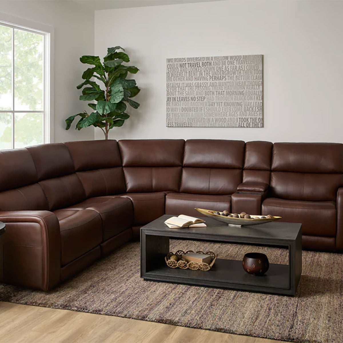 OASIS TRUFFLE BROWN 6 PIECE SECTIONAL