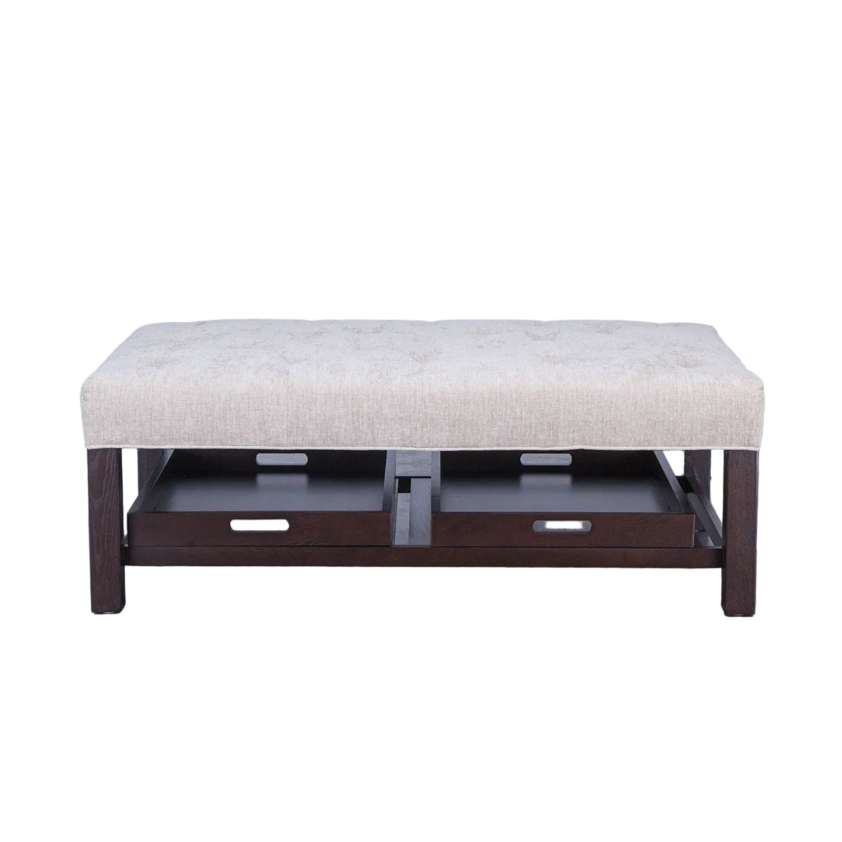 LORI RECTANGLE OTTOMAN W/TRAYS