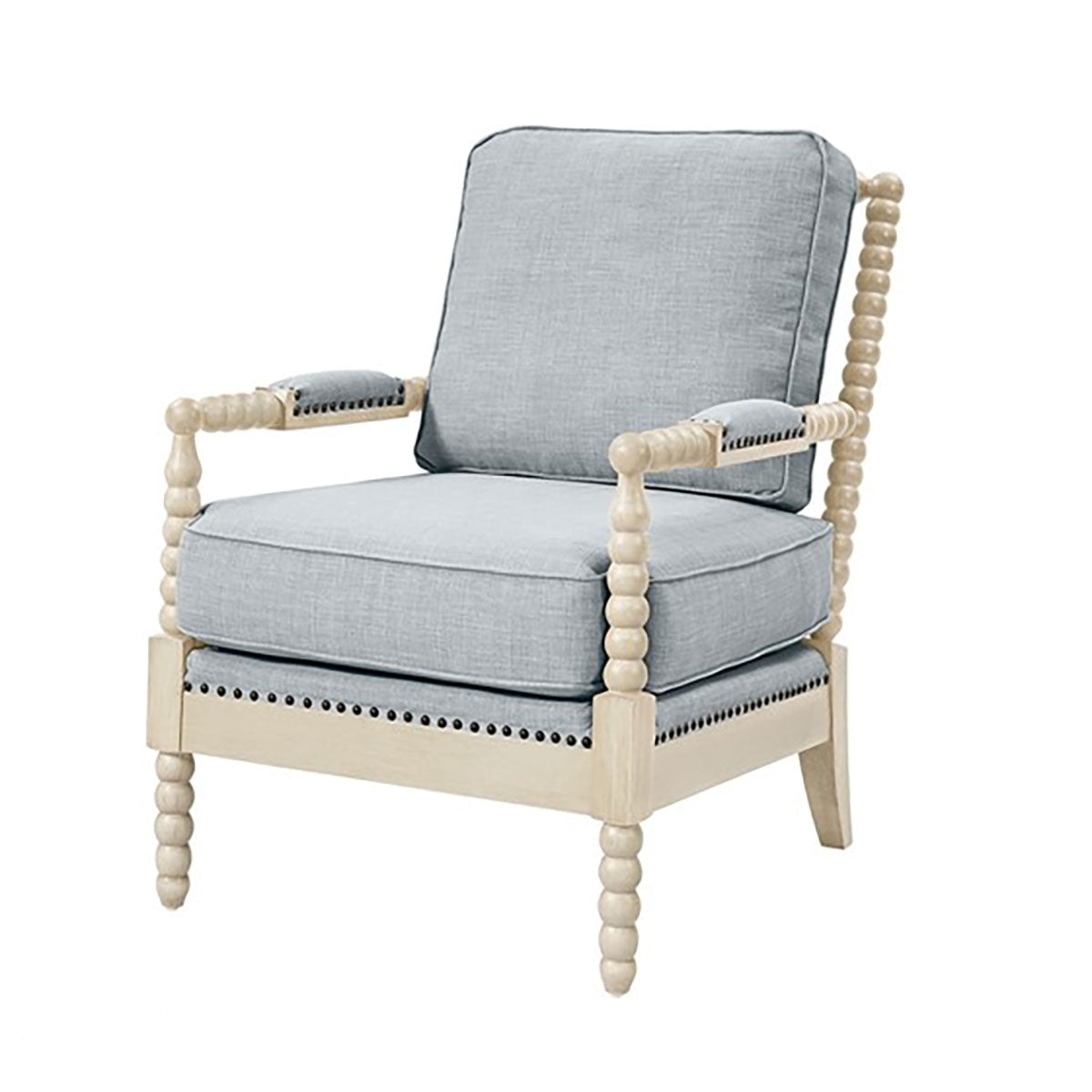 DONAHAN CHAIR IN BLUE/CREAM