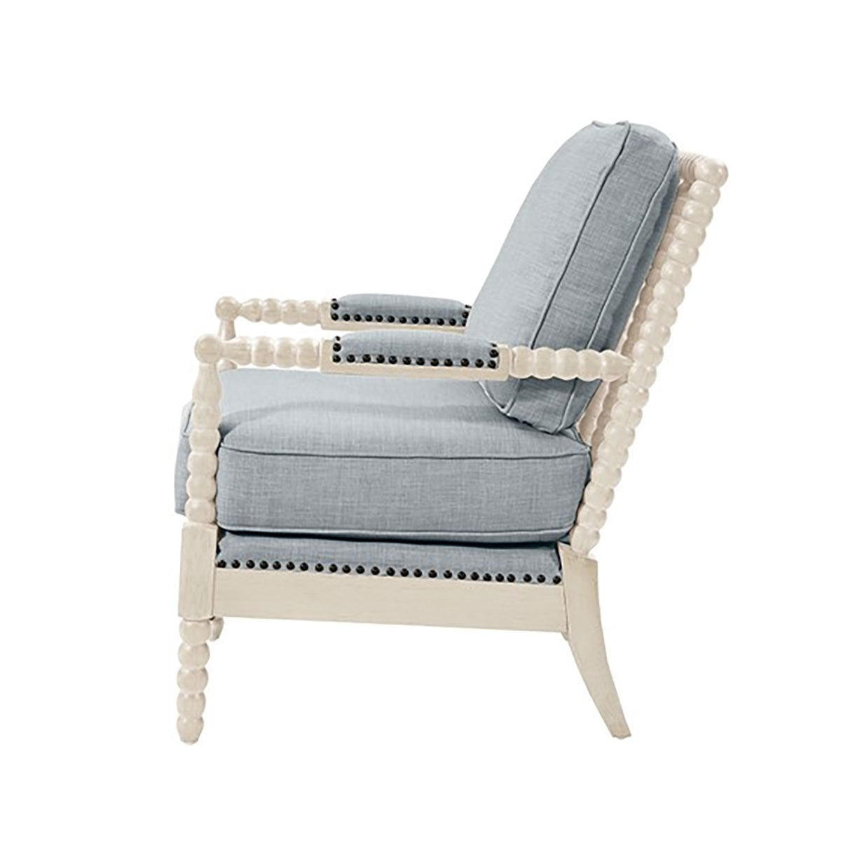DONAHAN CHAIR IN BLUE/CREAM
