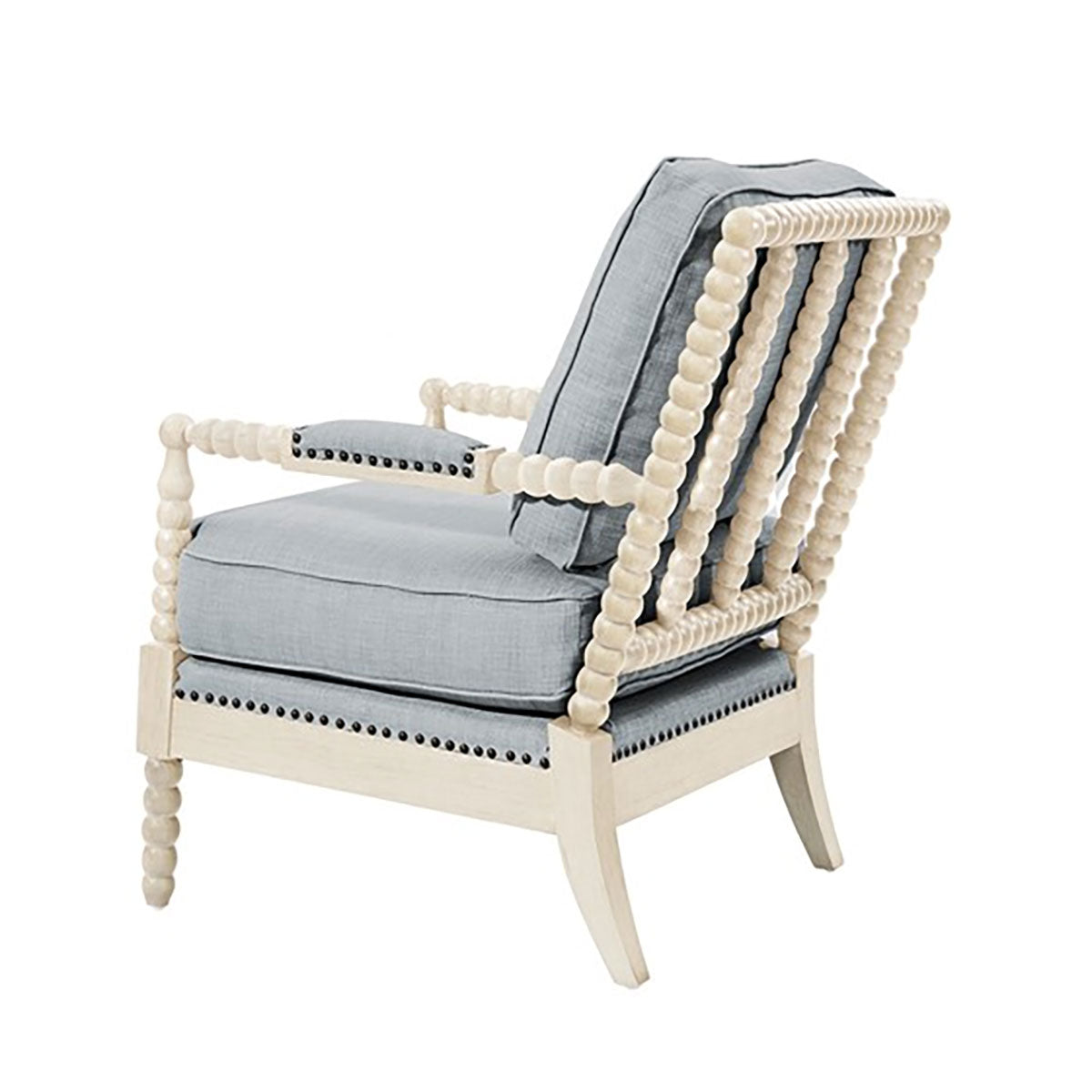 DONAHAN CHAIR IN BLUE/CREAM