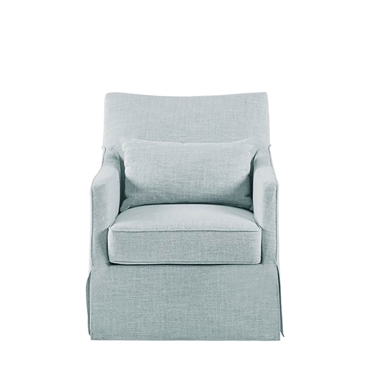 ENGLAND SKIRT SWIVEL CHAIR IN BLUE