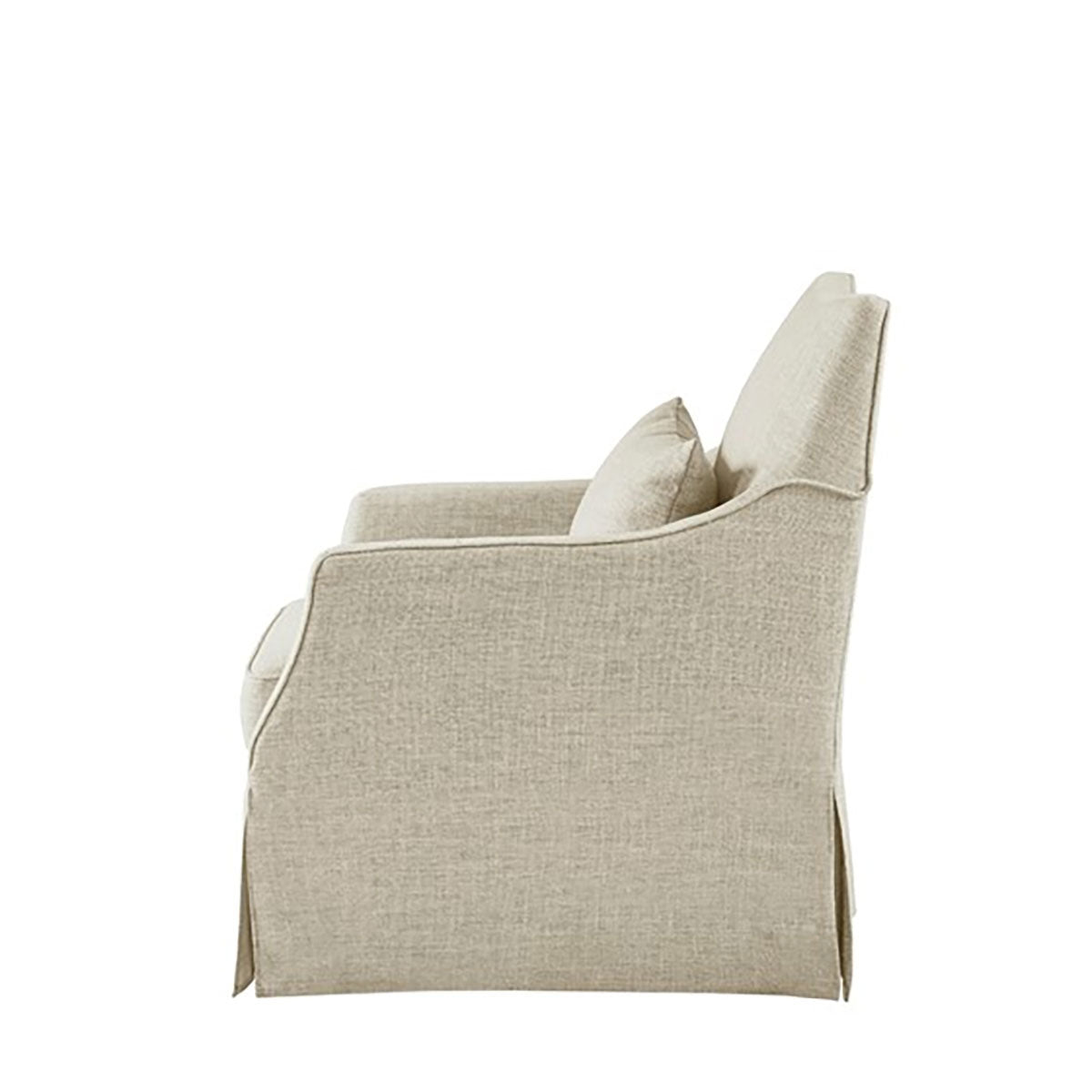 ENGLAND SKIRT SWIVEL CHAIR IN BEIGE