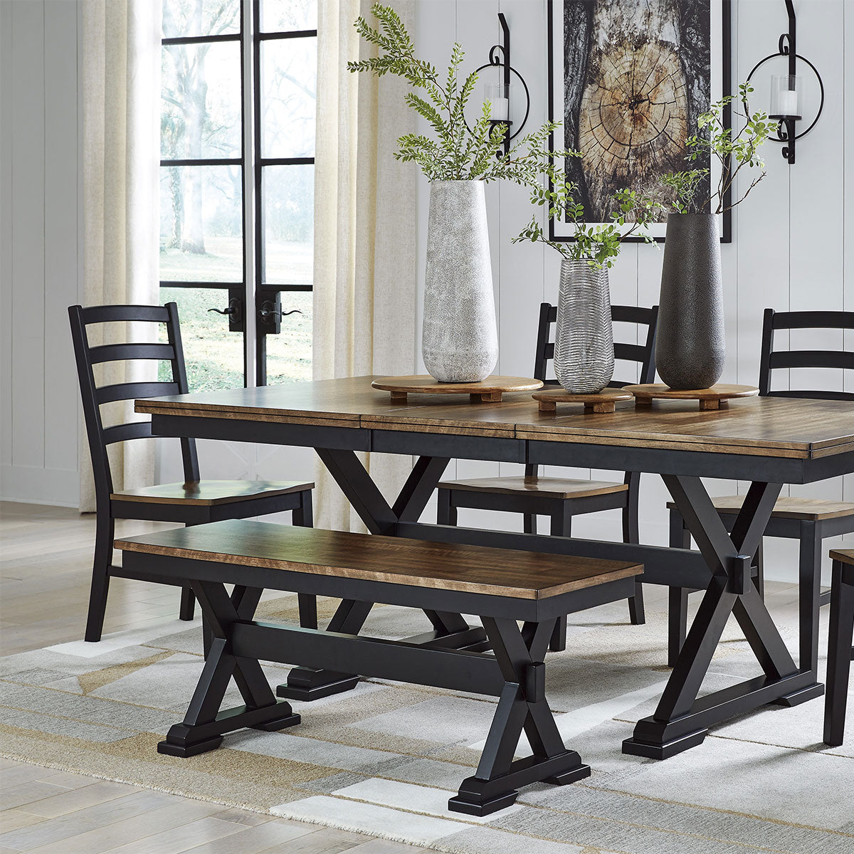 WILDENAUER BLACK DINING BENCH