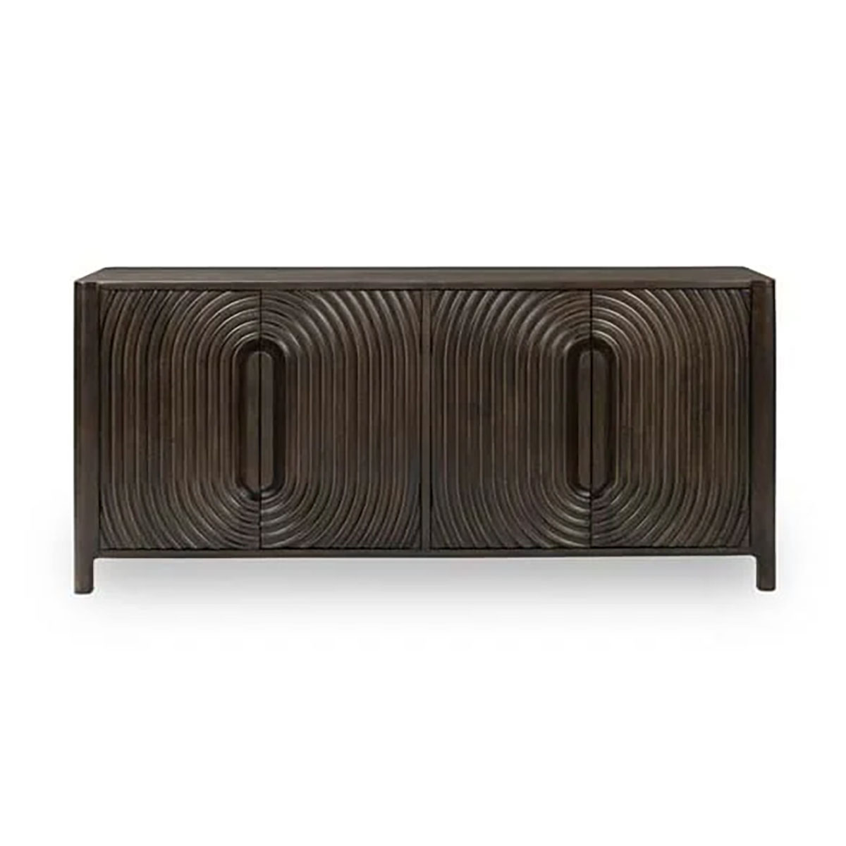 COLSON BROWN FOUR DOOR COLSON CABINET