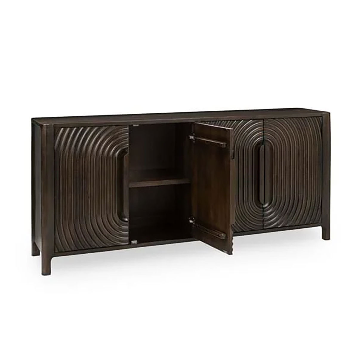 COLSON BROWN FOUR DOOR COLSON CABINET