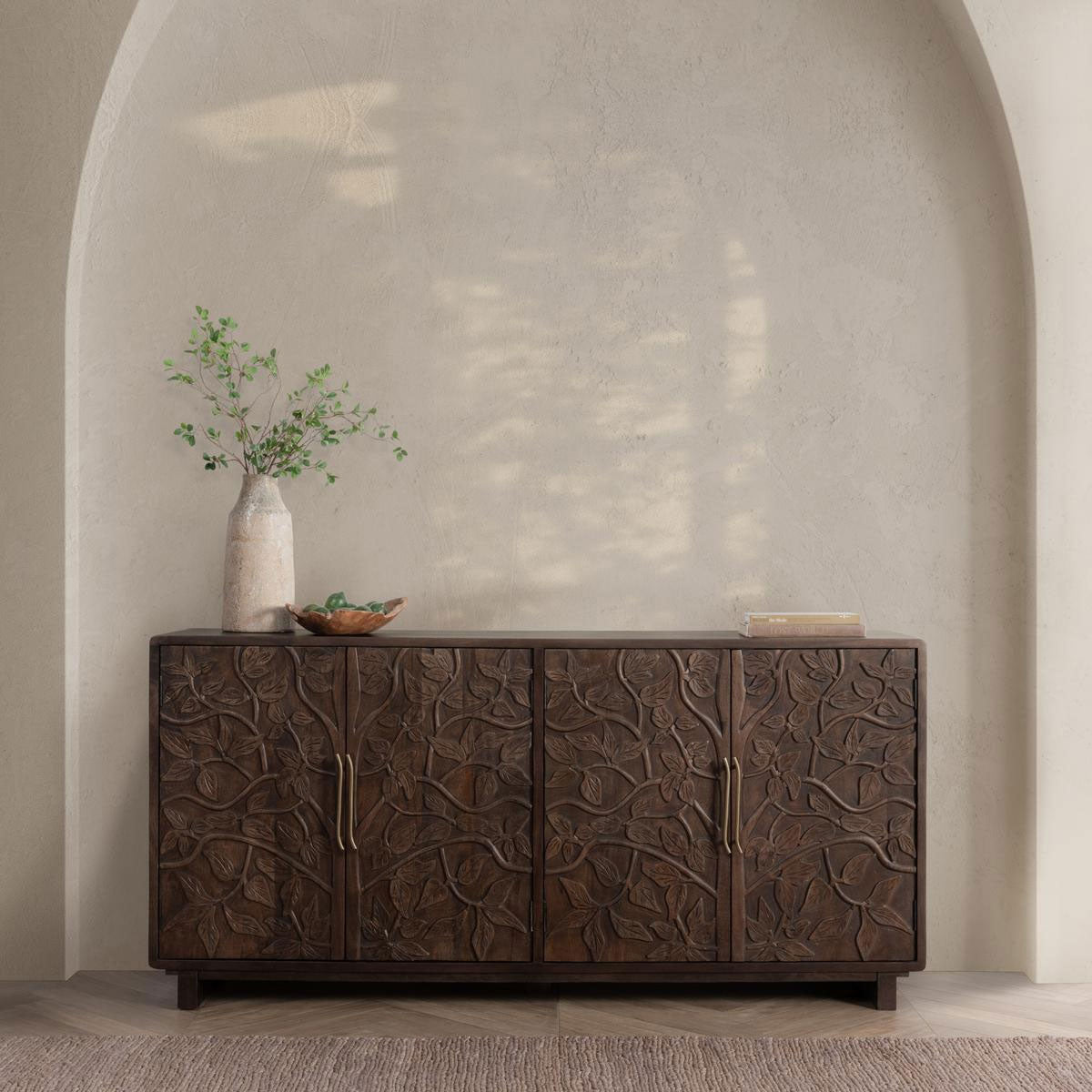 ALBERO BROWN 4 DOOR BUFFET