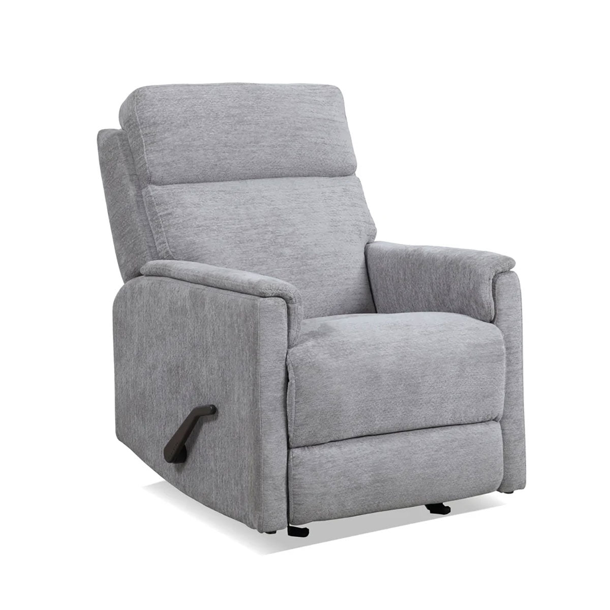 COMPACT GRAY MANUAL GLIDER RECLINER