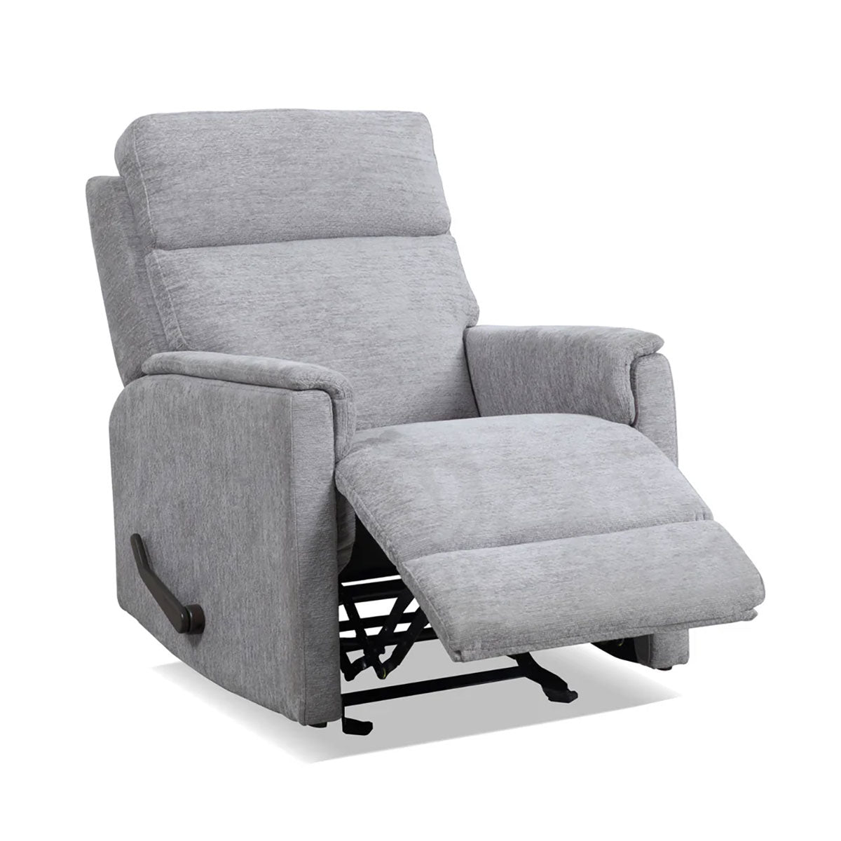 COMPACT GRAY MANUAL GLIDER RECLINER