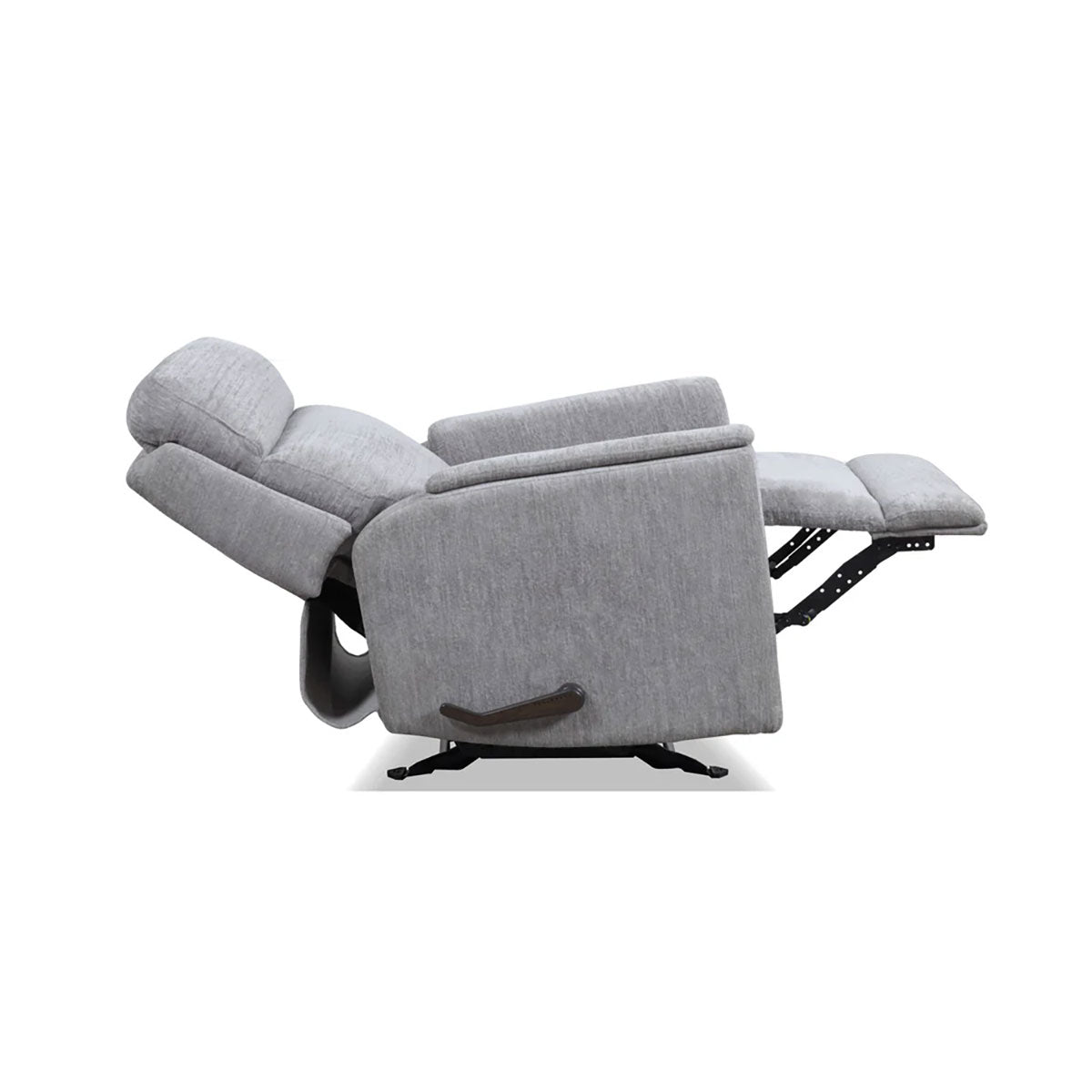 COMPACT GRAY MANUAL GLIDER RECLINER