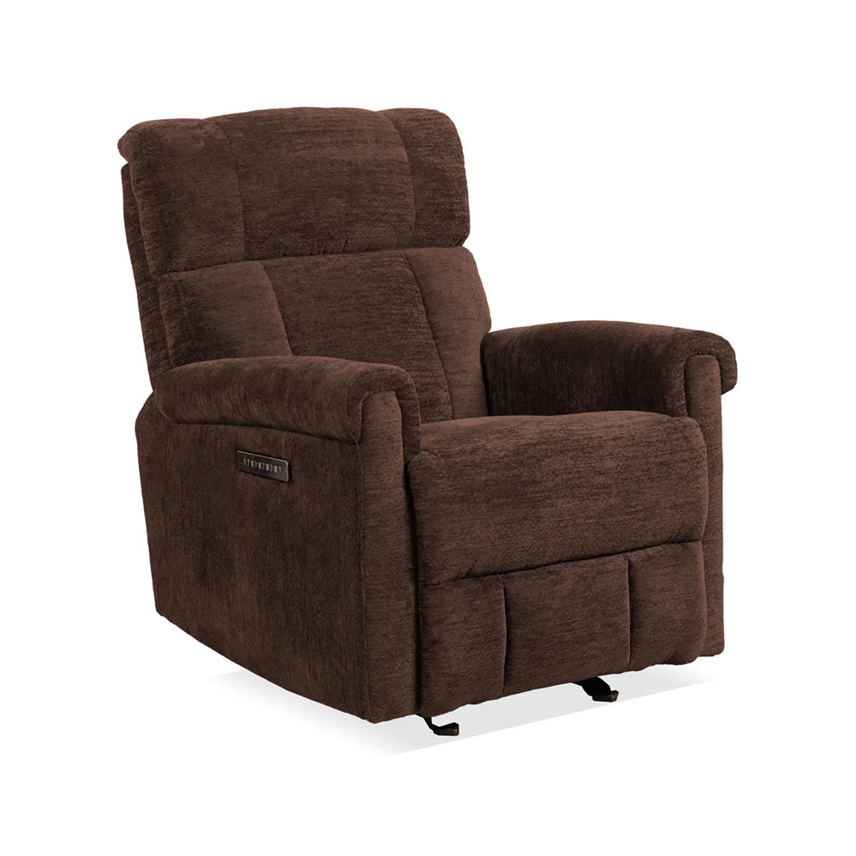 CLASSIC BROWN RECL W/POWER HEADREST /LUMBAR
