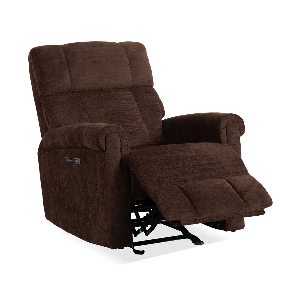 CLASSIC BROWN RECL W/POWER HEADREST /LUMBAR
