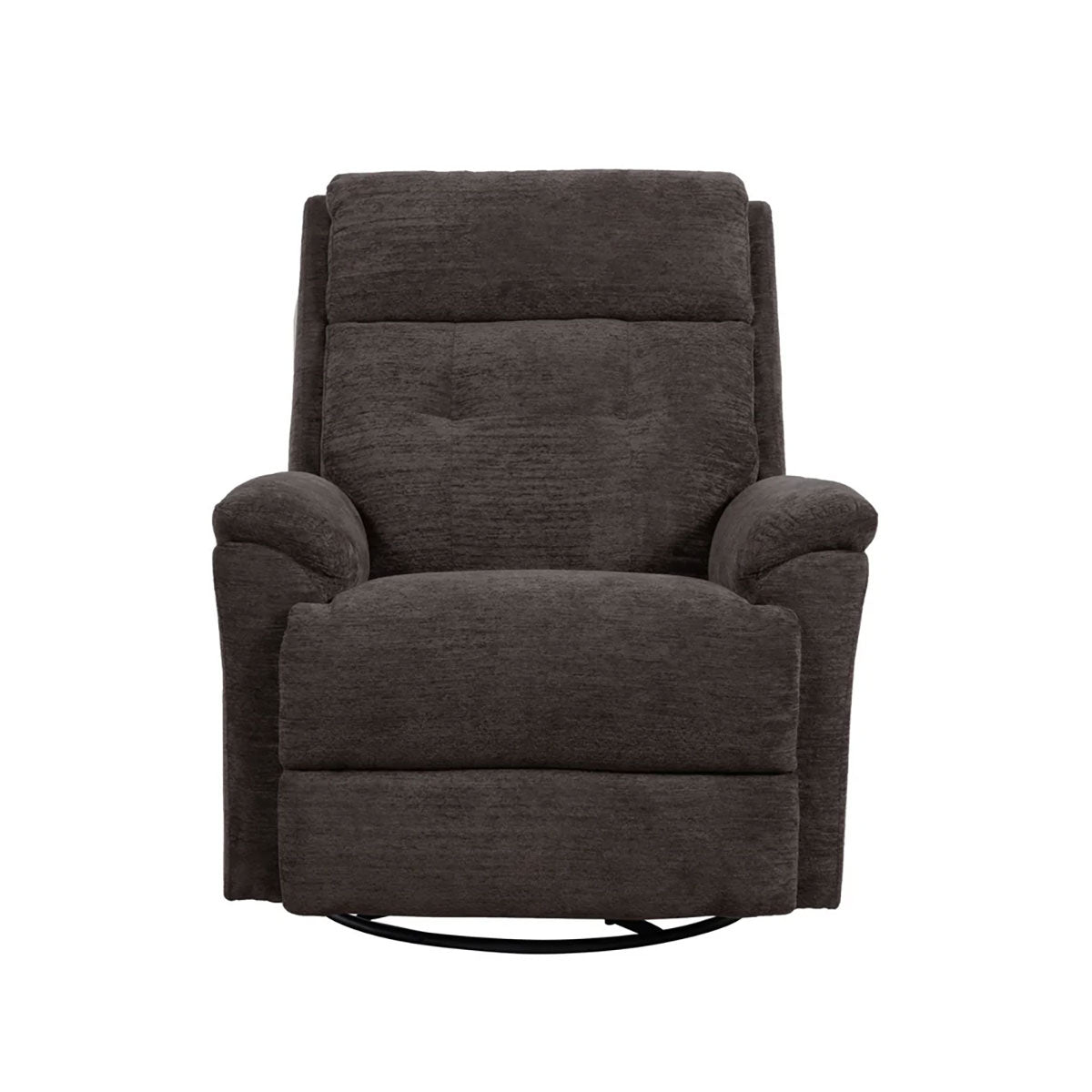 SOPHISTICATED STEEL SWIVEL GLIDER RECLINER POWER HEADREST LUMBAR