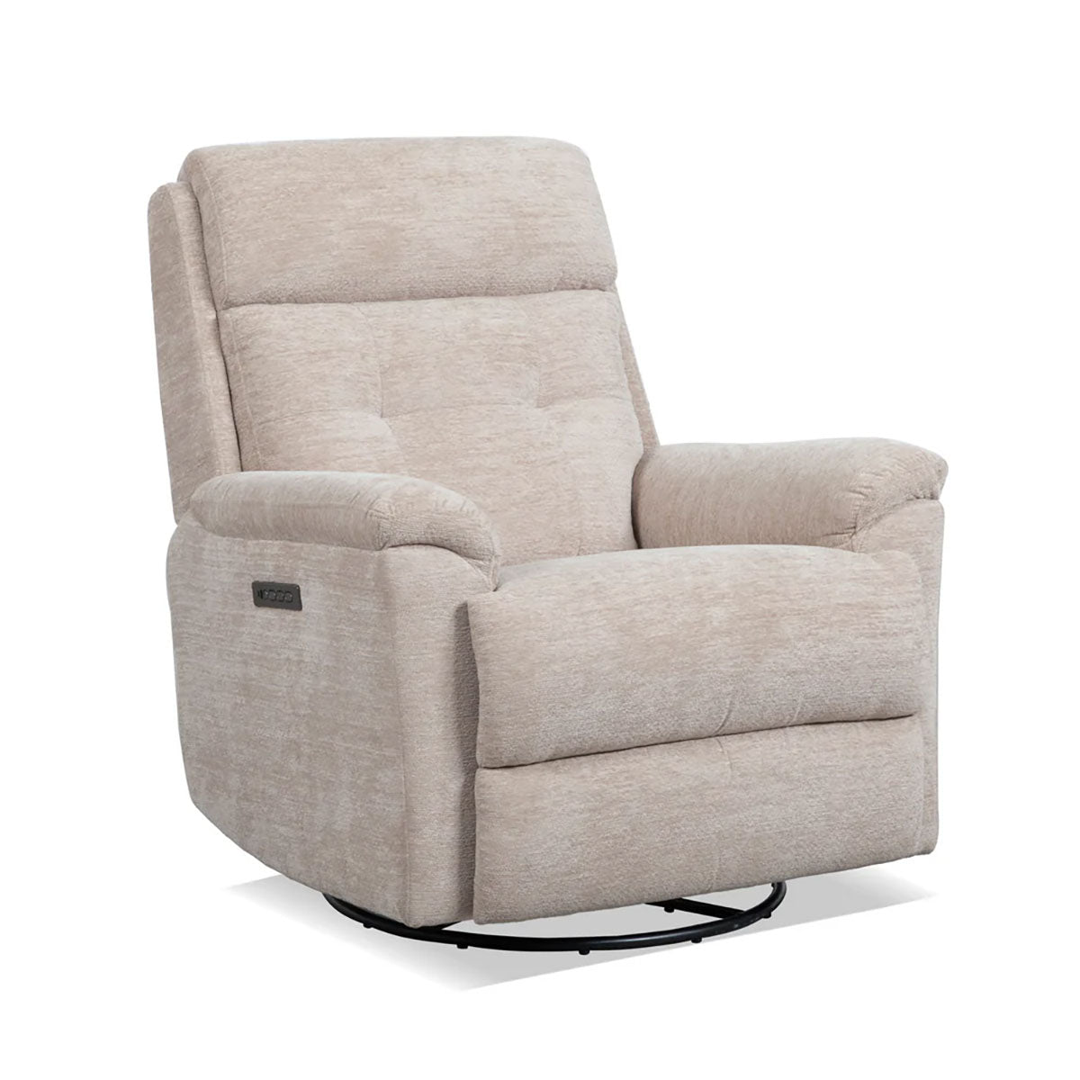 SOPHISTICATED OAT SWIVEL GLIDER RECLINER POWER HEADREST LUMBAR