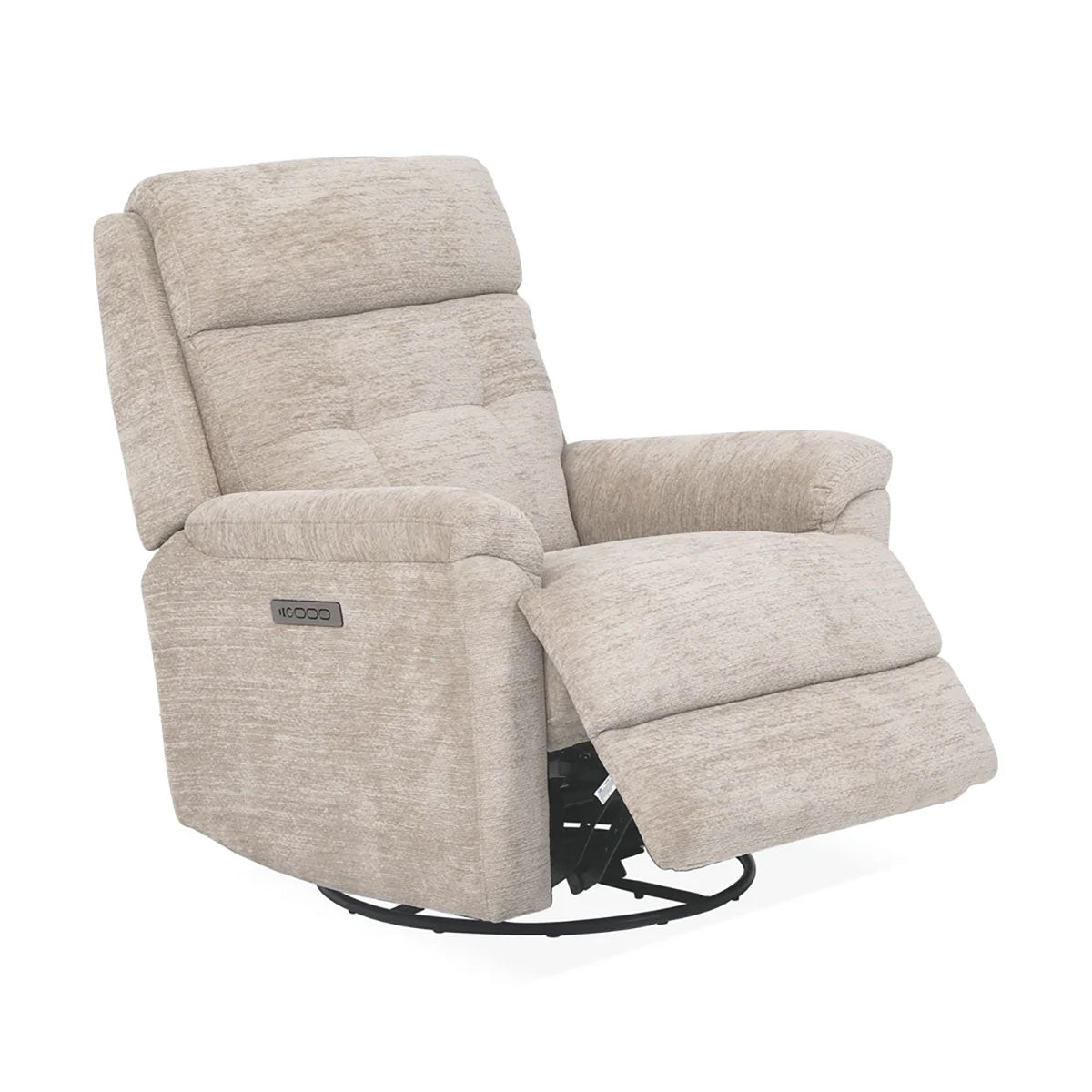 SOPHISTICATED OAT SWIVEL GLIDER RECLINER POWER HEADREST LUMBAR